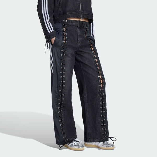 Adidas 愛迪達 Denim Fb Tp KS3878 女 長褲 運動長褲 休閒長褲 黑 丹寧長褲 穿搭