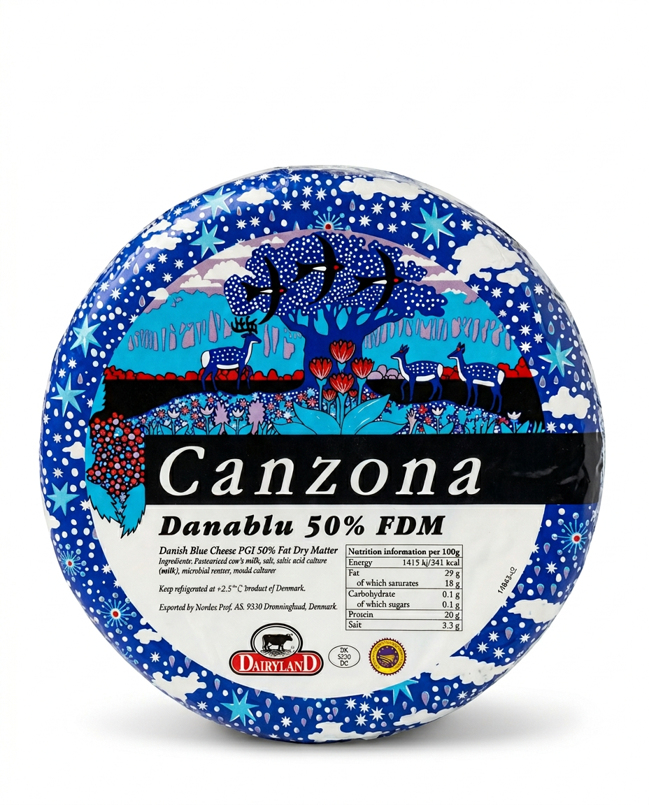 丹麥 NORDEX CANZONA 藍芝士原個  3.2-3.4-公斤 /個 (0-4°C)