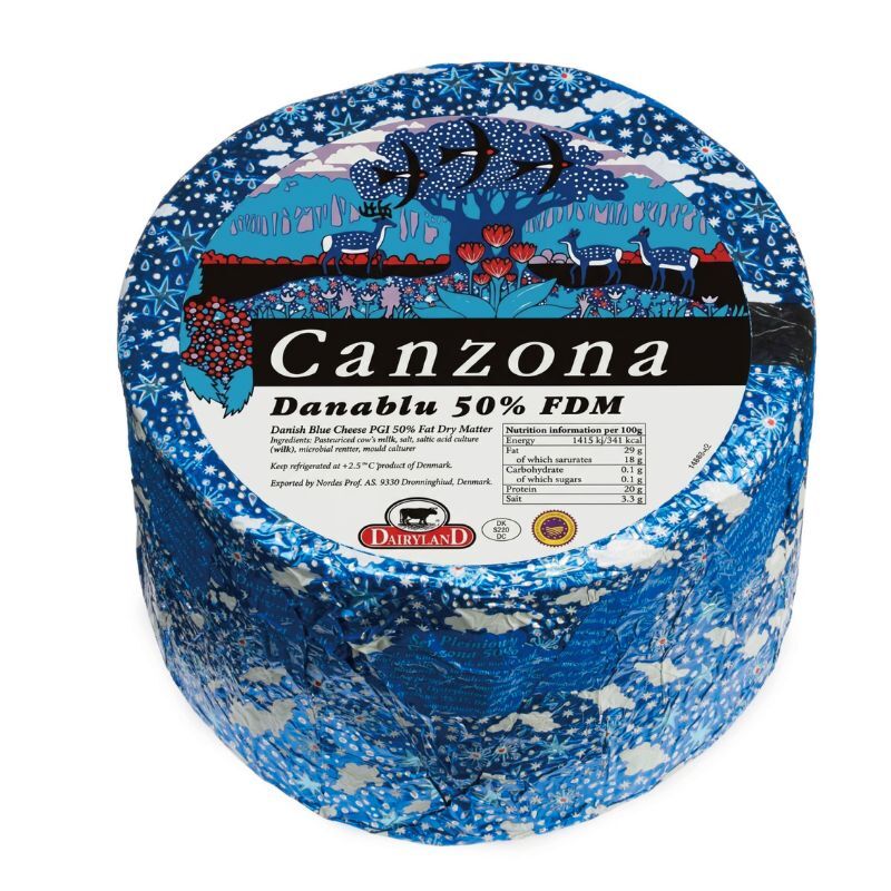 丹麥 NORDEX CANZONA 藍芝士原個  3.2-3.4-公斤 /個 (0-4°C)