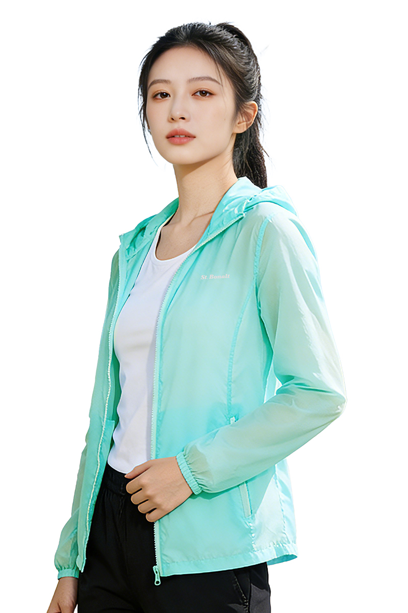 CTRism超輕透連帽防曬外套｜女款 9014 ( 防曬衣、透氣、抗UV、 空調外套、冷氣房外套)