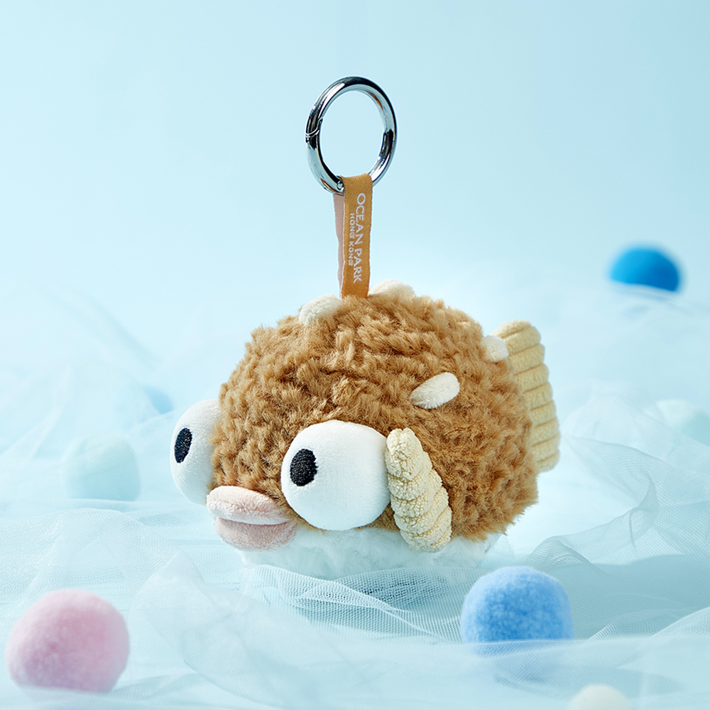 雞泡魚(肥波)壓力球毛絨匙扣