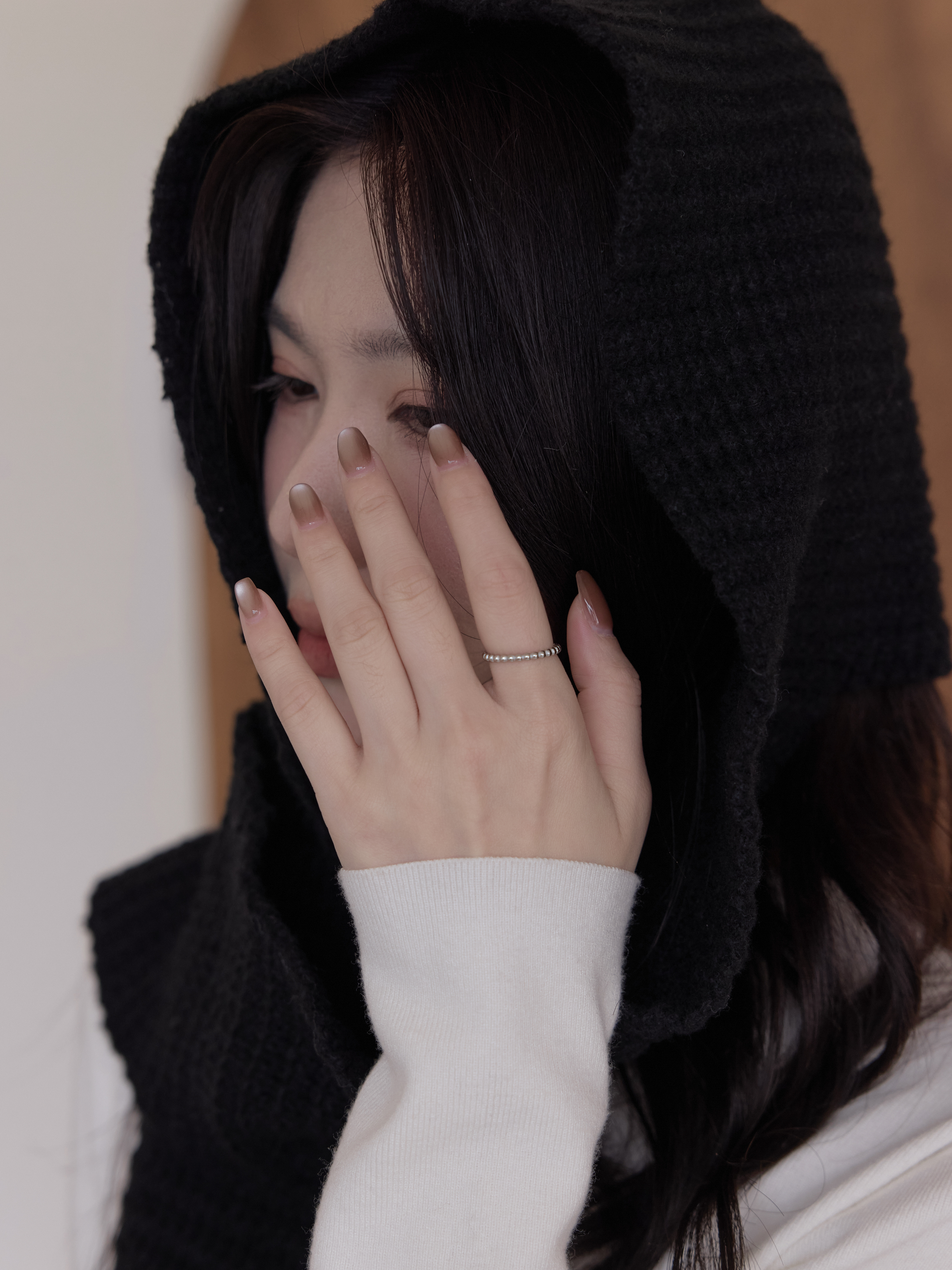 簡約微光珠珠戒指