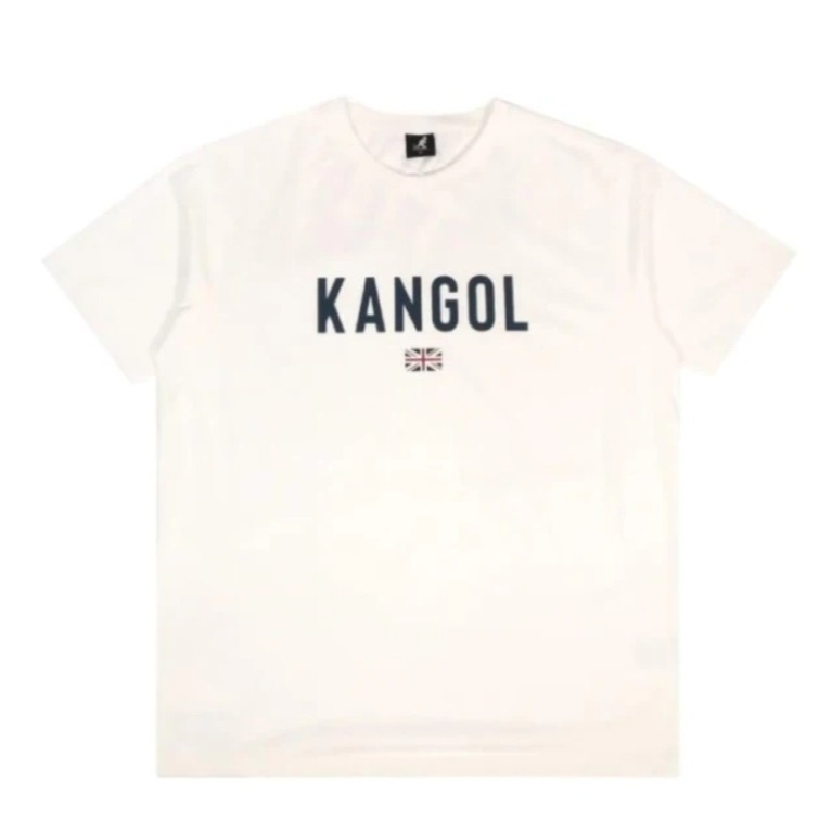 【Kangol】中性圓領涼感T｜涼感機能 舒適透氣-白色
