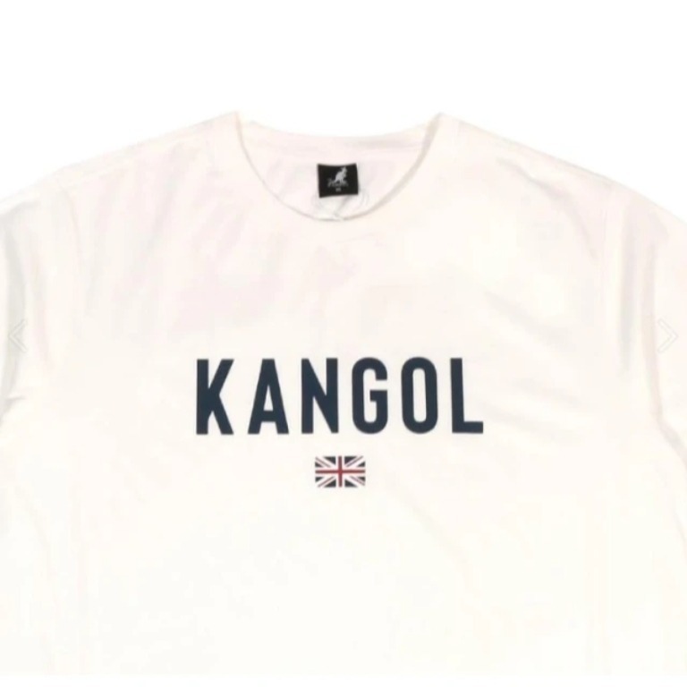 【Kangol】中性圓領涼感T｜涼感機能 舒適透氣-白色