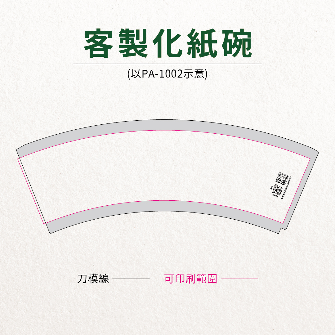 客製化紙碗可印刷範圍