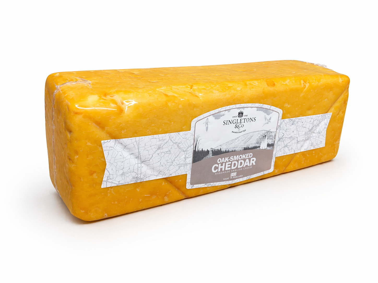 英國 煙燻車打芝士 UK Smokery Cheddar Cheese Block 2.4-2.8千克/ 件 (冷凍 0-4°C)