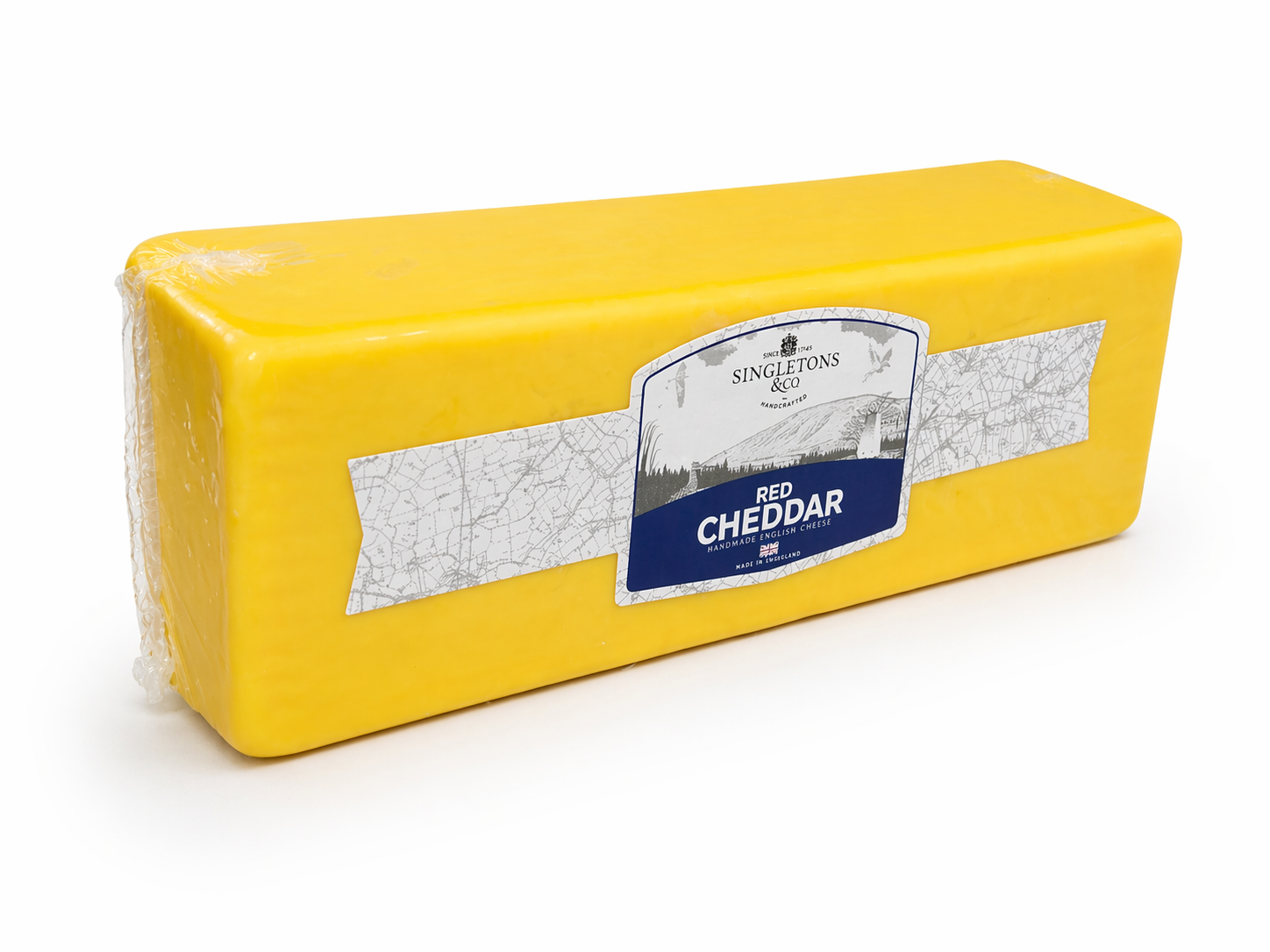 英國 Singletons 温和紅車打芝士 UK Singleton Mild Red Cheddar 2.2-2.7千克/ 件 (冷凍 0-4°C)