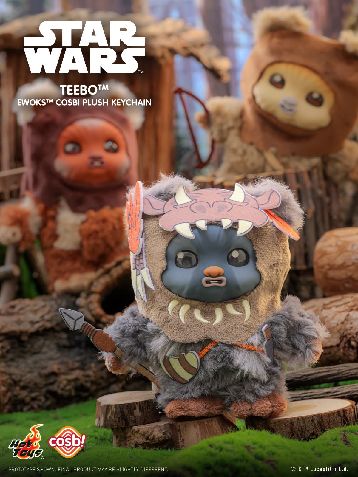 Hot Toys Star Wars Ewoks™ Cosbi Plush Keychain Series 2
