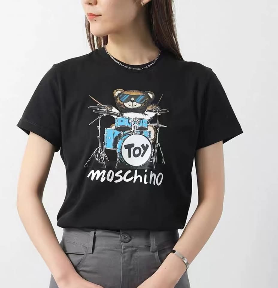 MOSCHINO KIDS 熊仔打豉印花 Tee