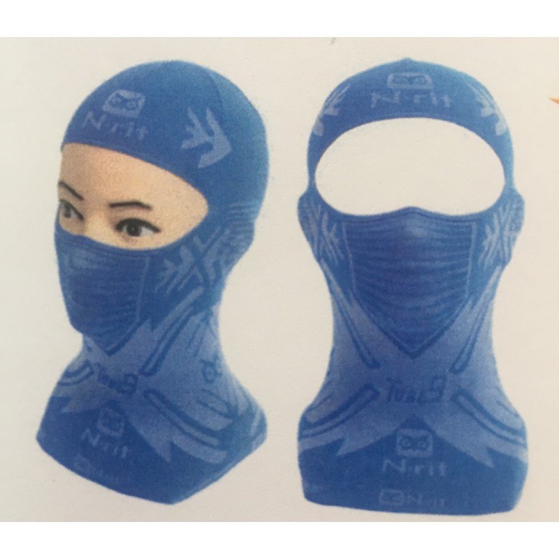 N-rit Tube Nine冰感防UV頭套 NR-TUBS1-BLU