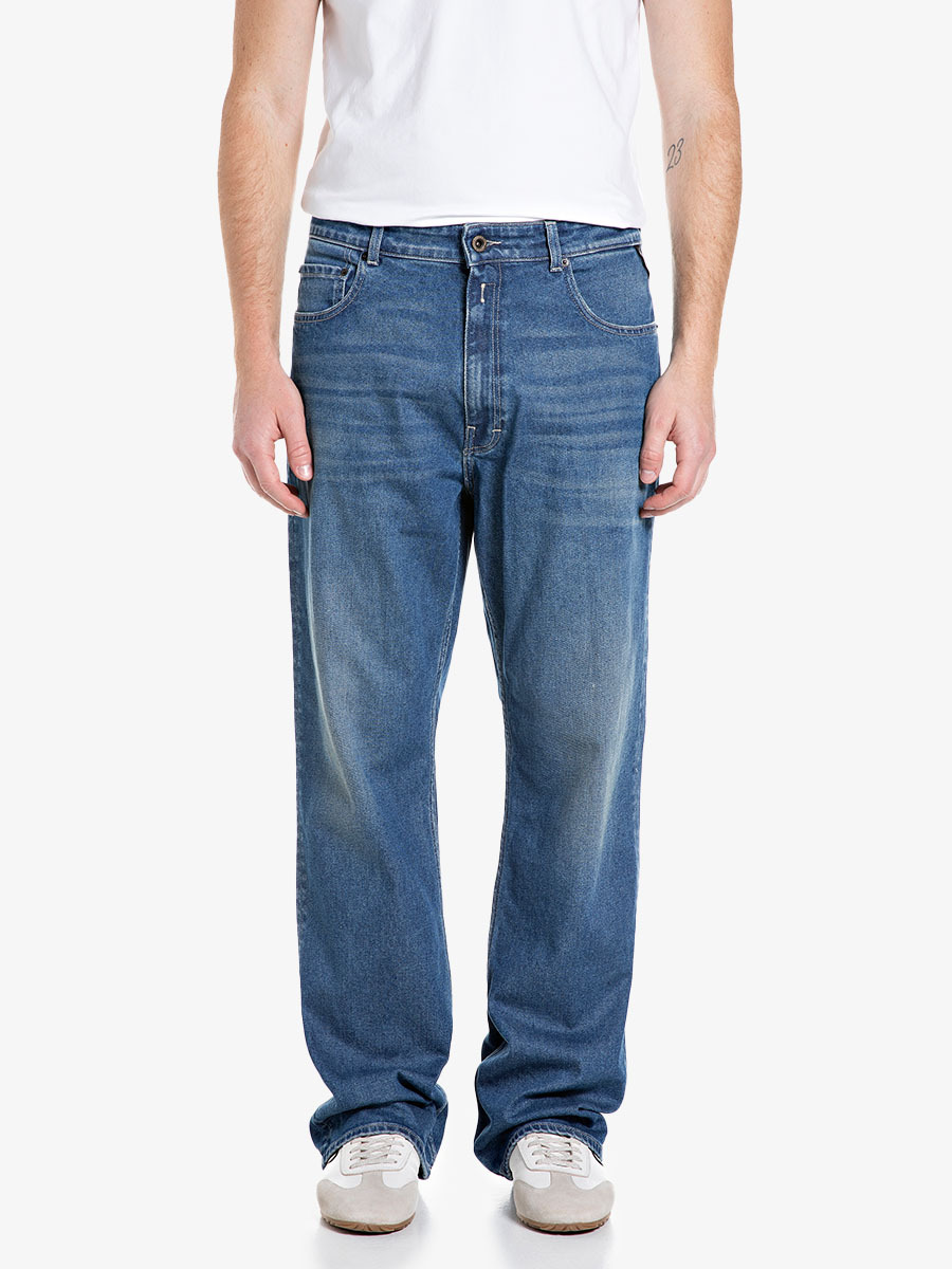 CLEY 藍色靴型丹寧牛仔褲