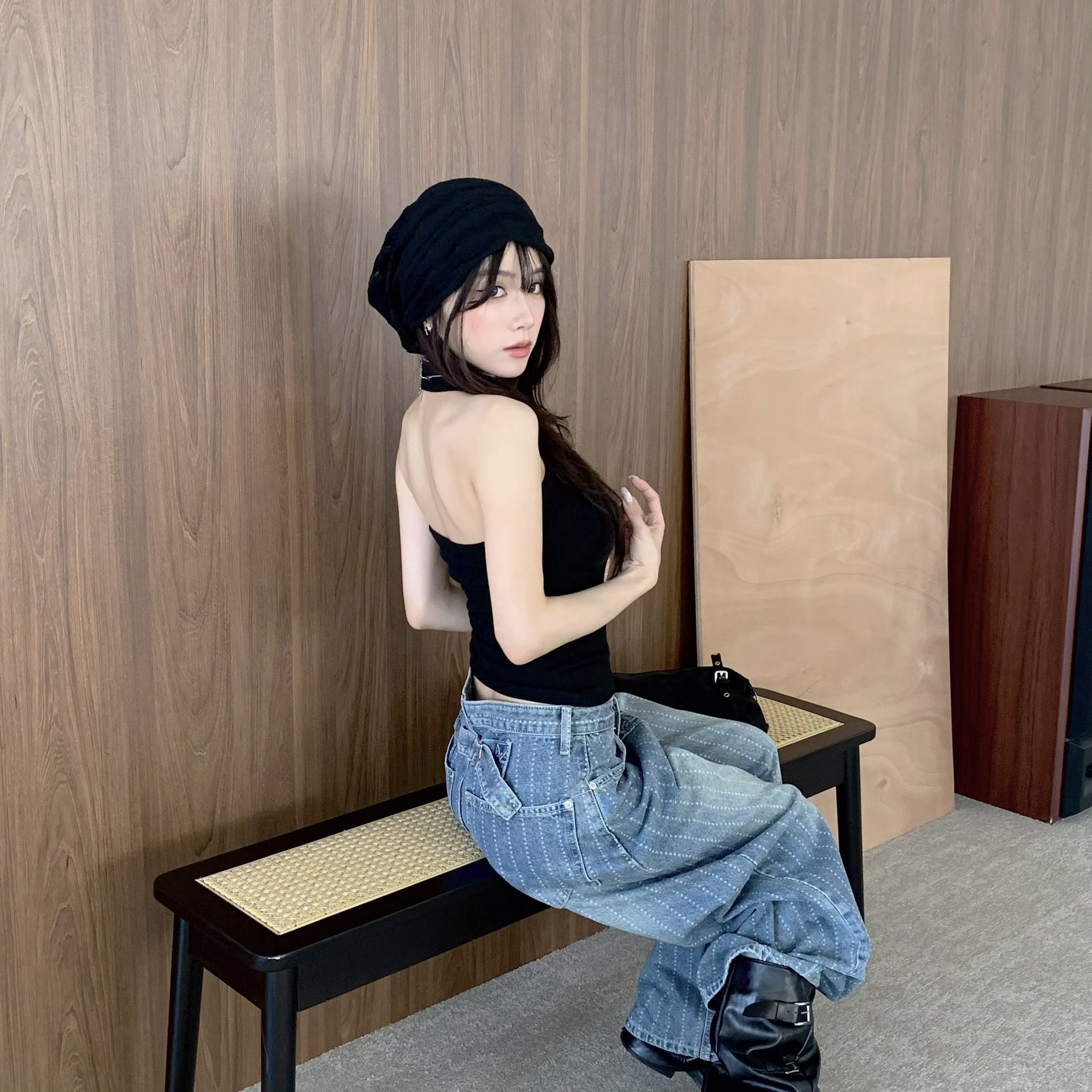 ISA_辣妹不基礎款 回頭率美背繞脖bra top_63109