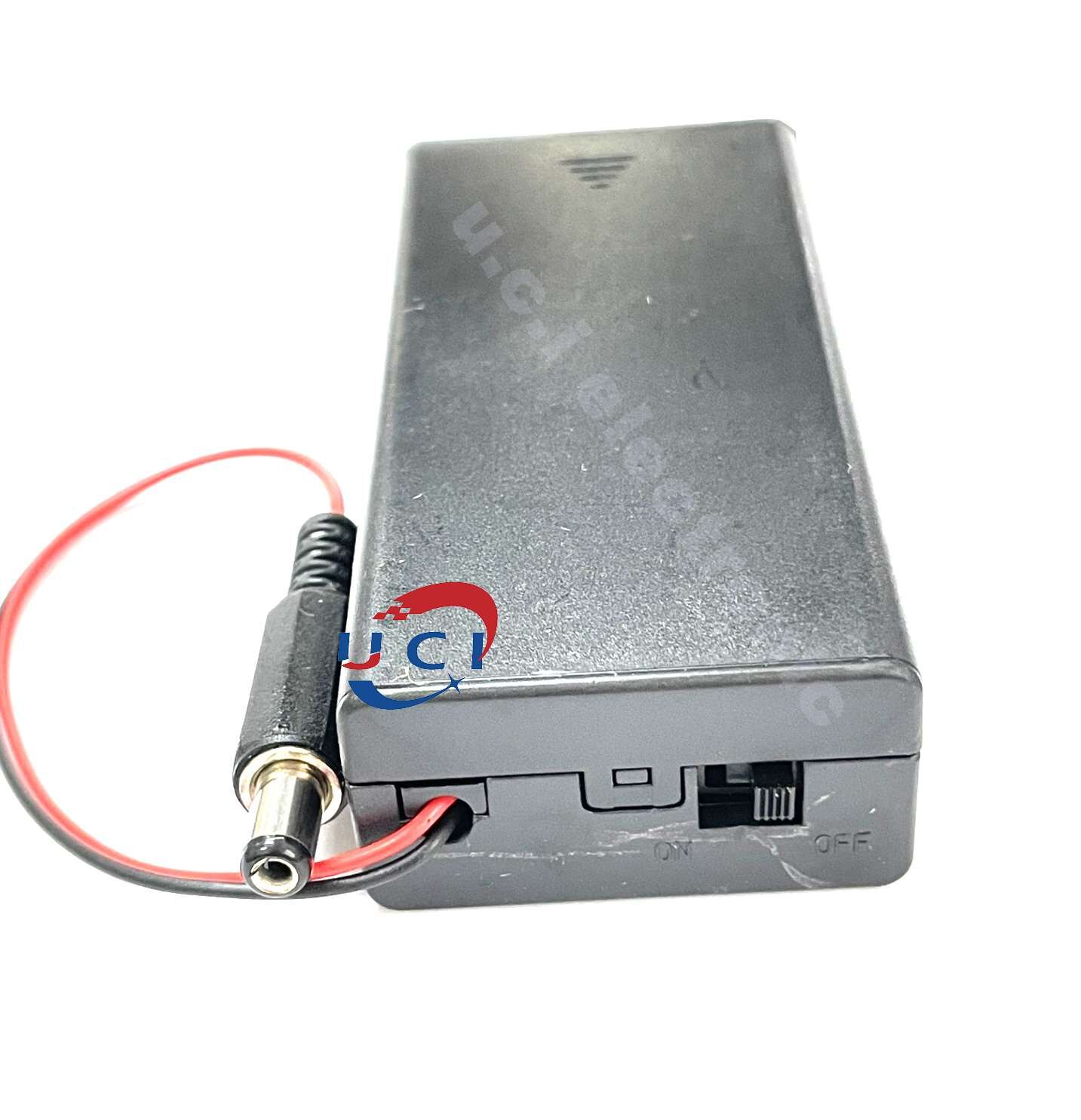 【UCI電子】 (二W-2) 2節並聯帶DC頭18650帶開關電池盒 3.7V帶線 兩節電池盒 並聯