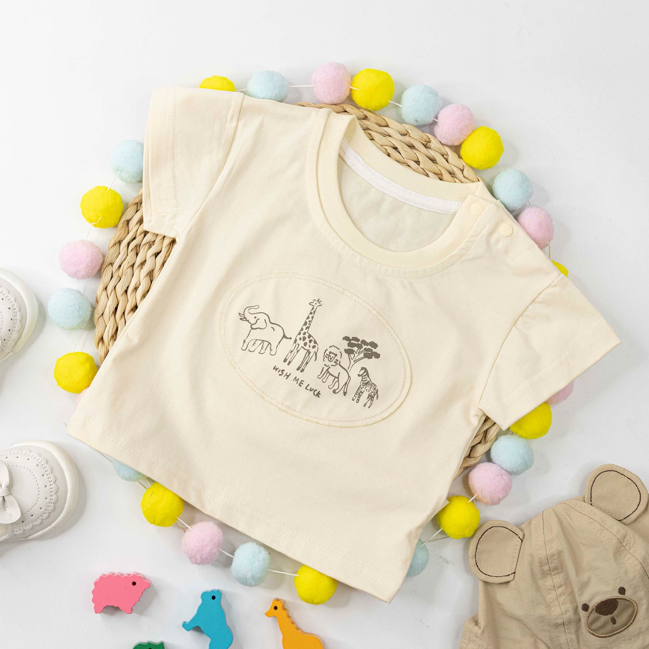 手繪非洲動物涼感上衣 (H60083)