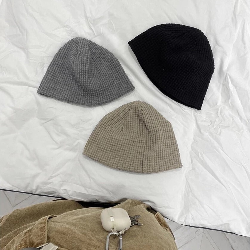 【最後一件】HOLY IN CODE 華夫格 純色 百搭 減齡 冷帽