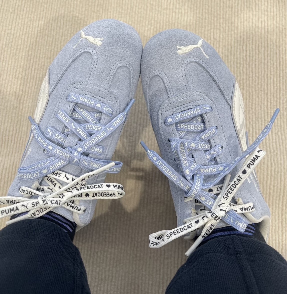 PUMA 休閒鞋 SPEEDCAT 寶寶藍 雙鞋帶 麂皮 賽車鞋 女 40813002