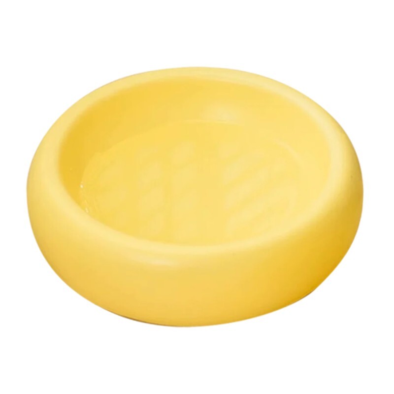 HIDREAM 甜甜圈陶瓷寵物碗 - (白色/黃色/紫色)