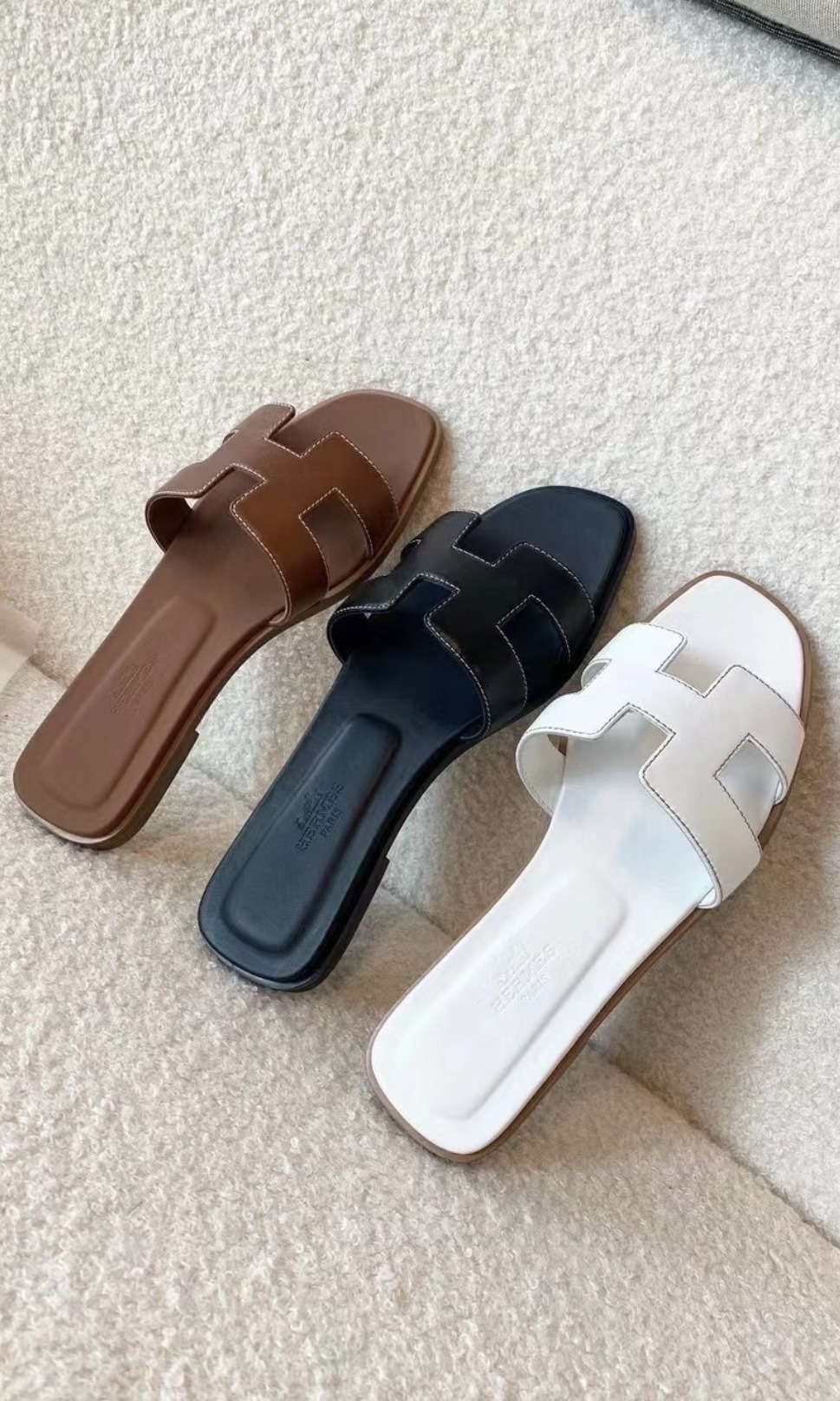 【3色入】 HERMES Oran一字拖鞋