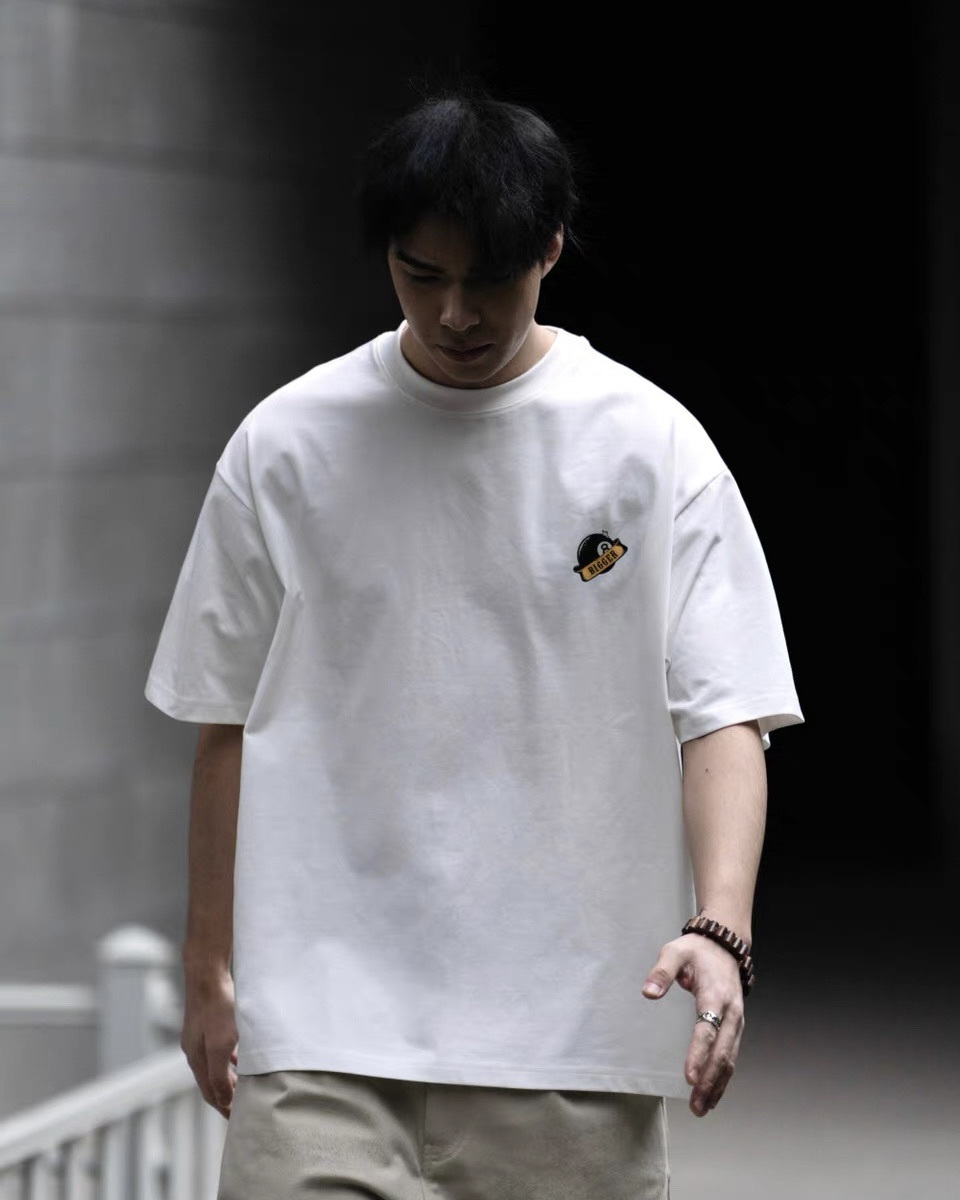 #預購 BTB 26SS 日系復古 索羅娜sorona涼感 撞球印花 寬鬆圓領短踢 兩色