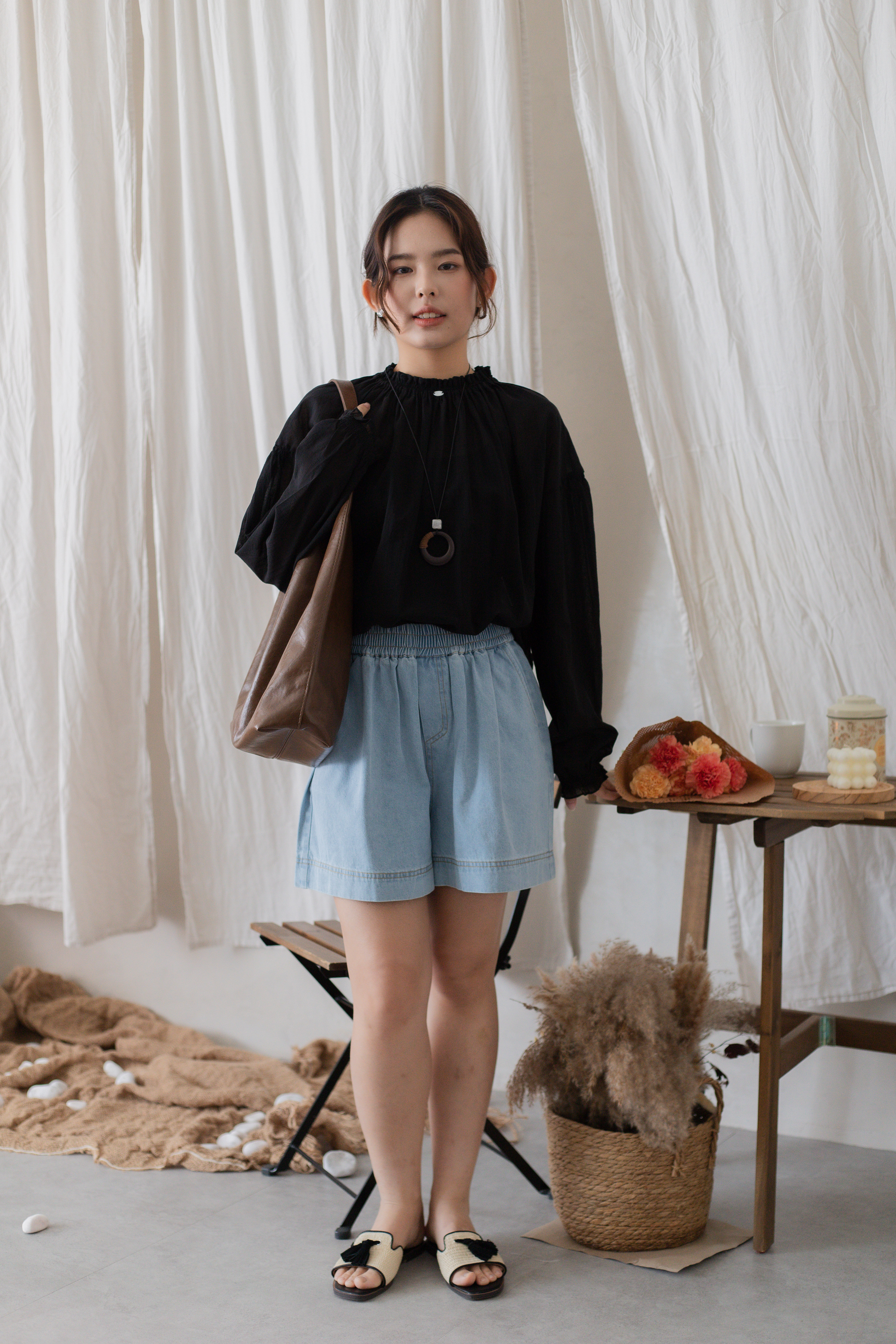 Riyo Relaxed Short Blue -2715PSBLU