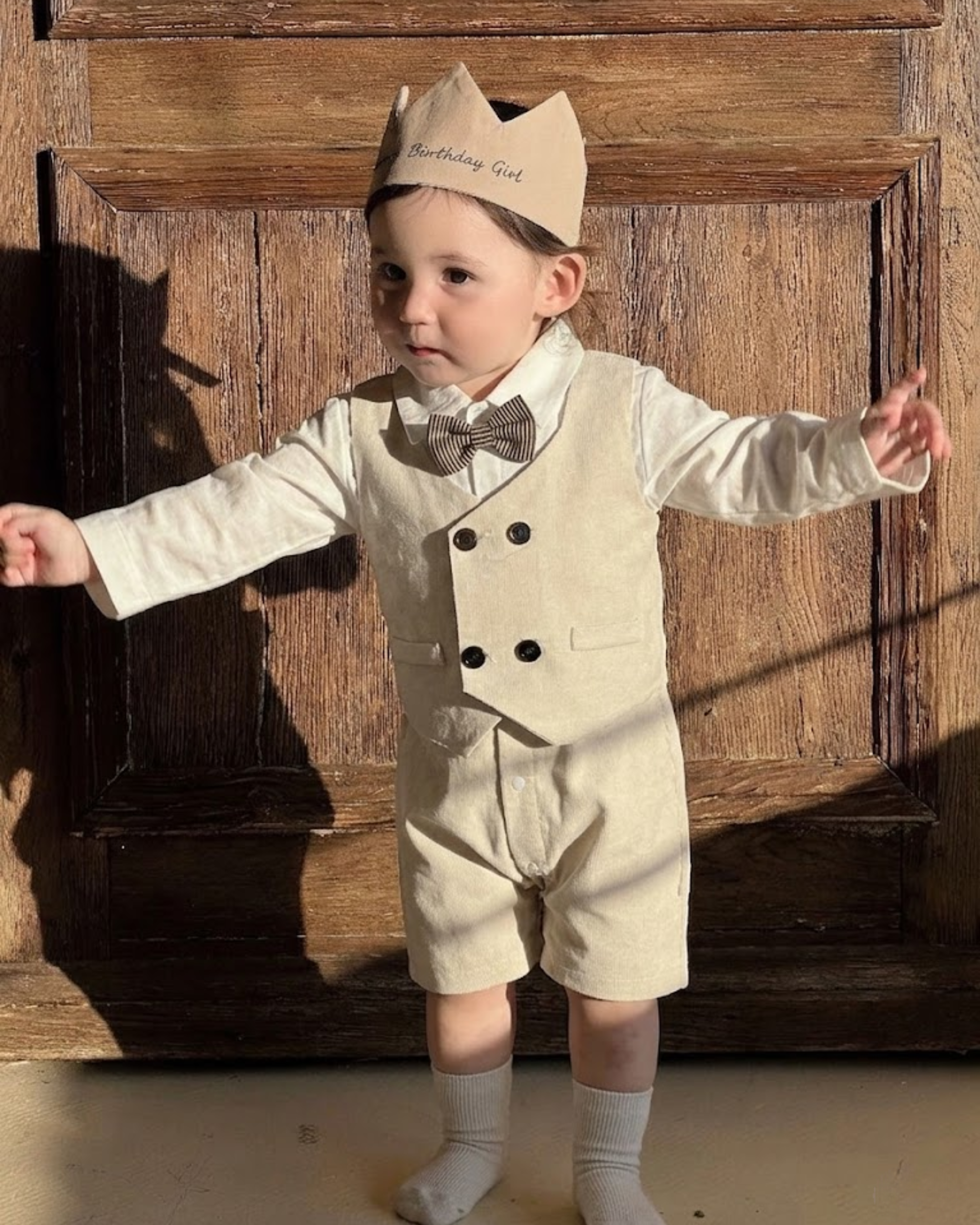 LCB01OP41BE  杏色雙排鈕紳士夾衣