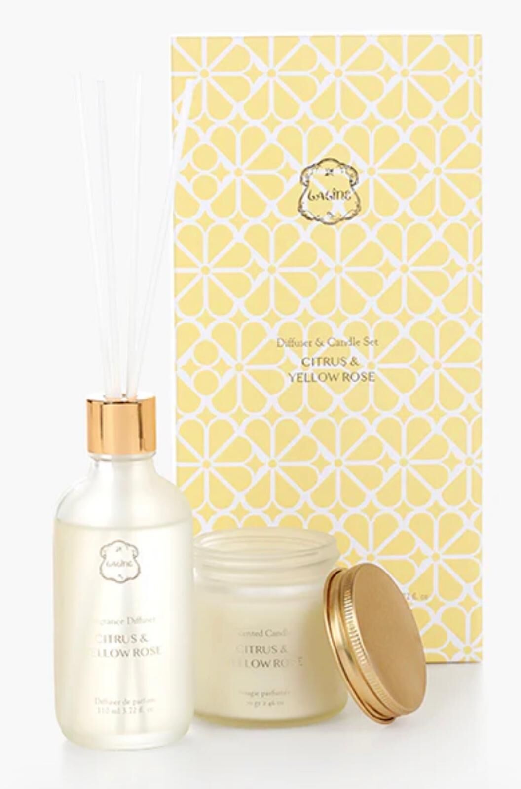 Laline 柑橘黃玫瑰 家居香氛套裝 Y9