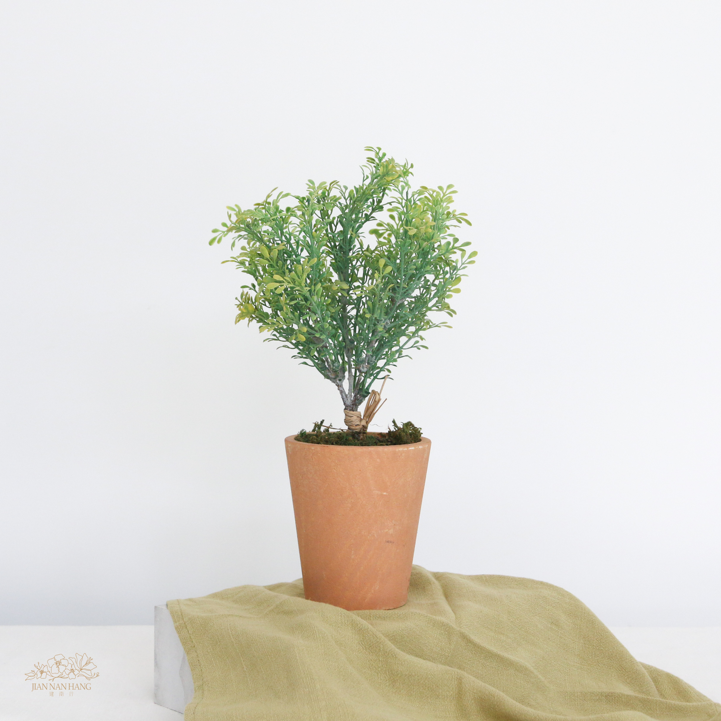 擬真樹 綠葉小型盆栽 高32cm