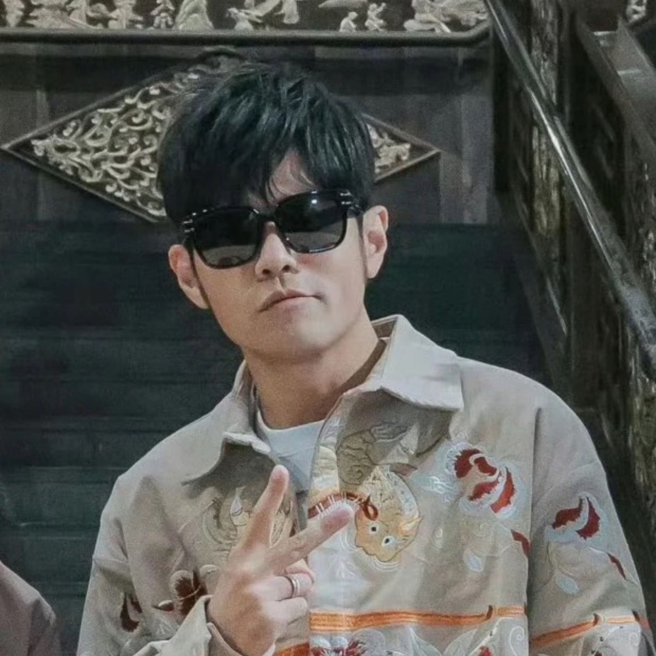 NICEDAY 代購 Dior 墨鏡 周杰倫 方形 黑色 金色 男女同款 DSGTS7FXR-10A0