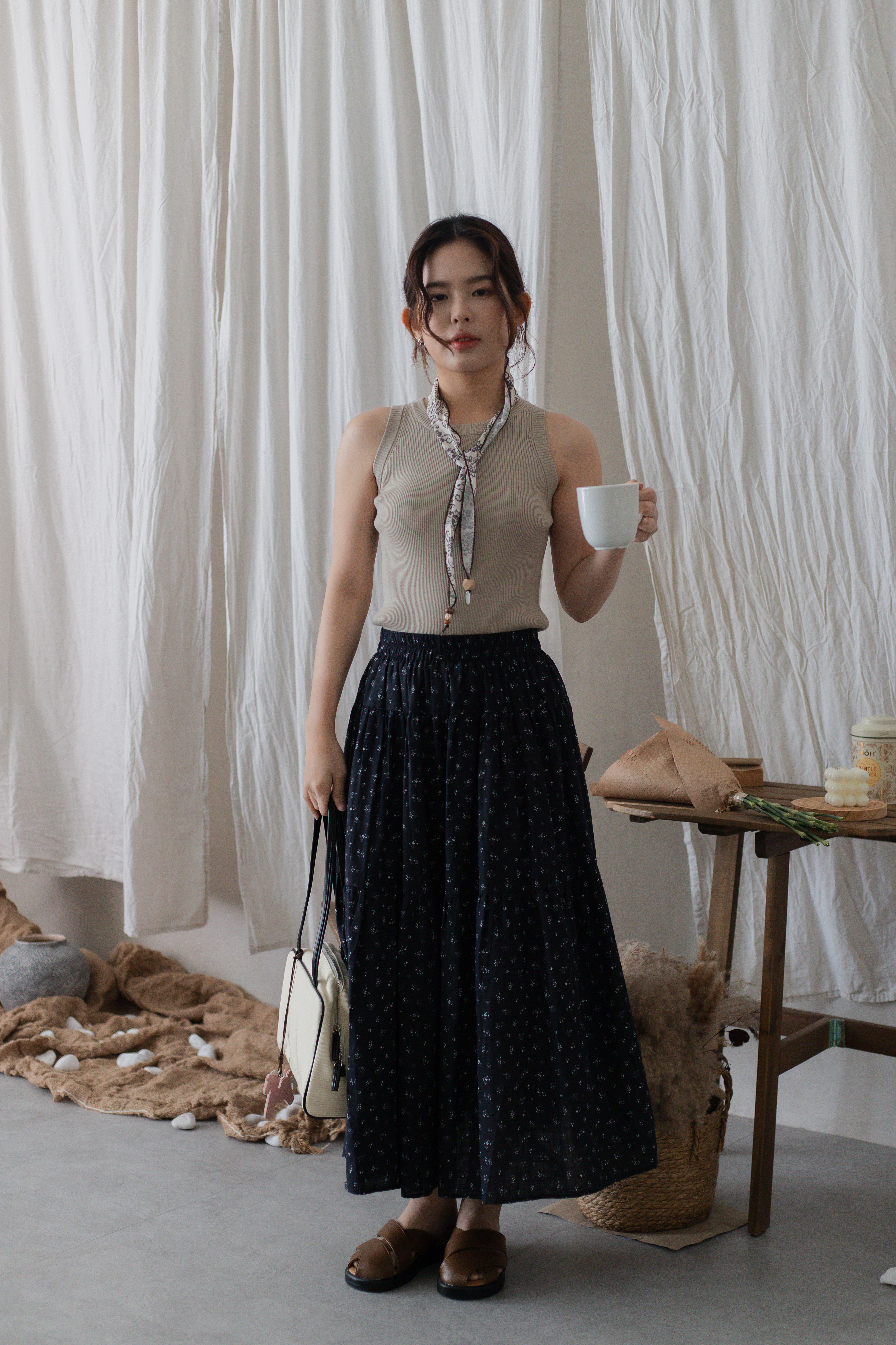 Celena Floral Tiered Dress- 2721SK