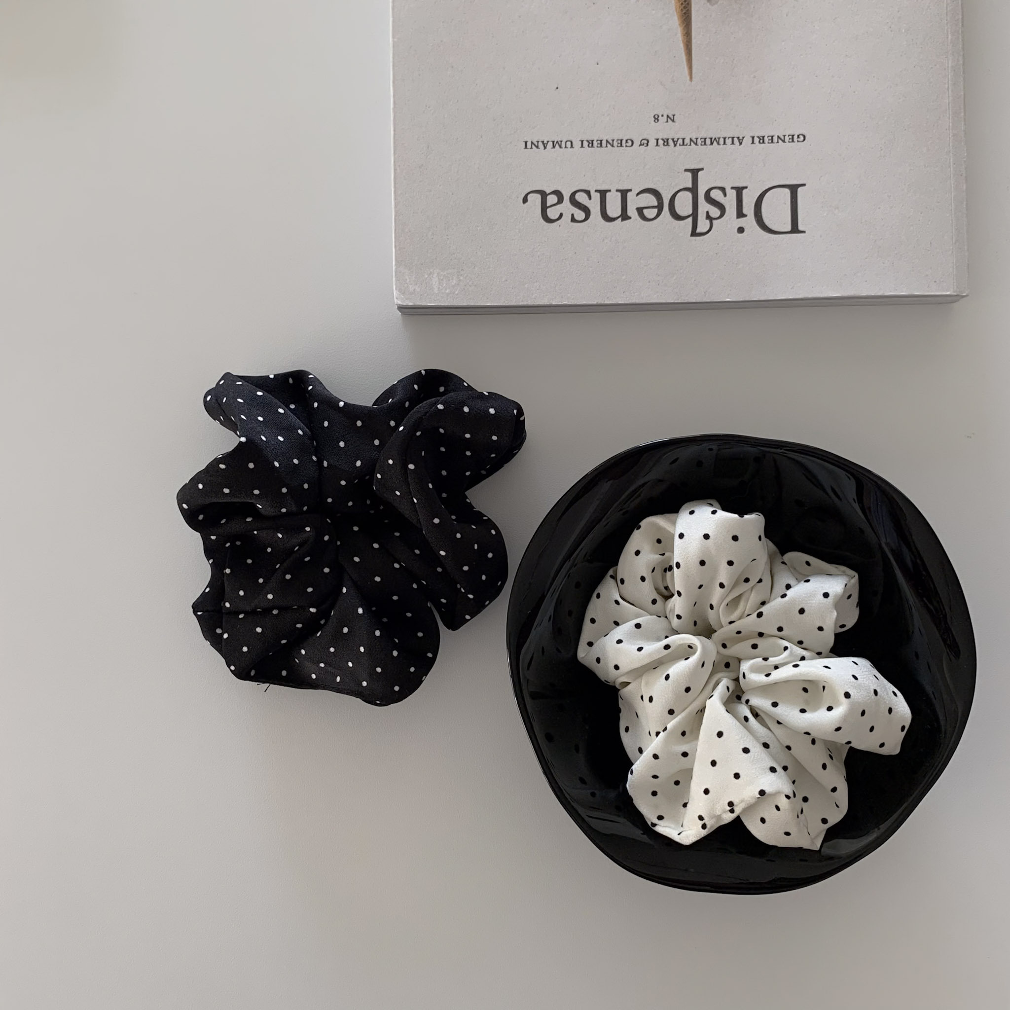 ISA_可愛藏進髮絲裡 簡單小點綴波波髮圈_64011