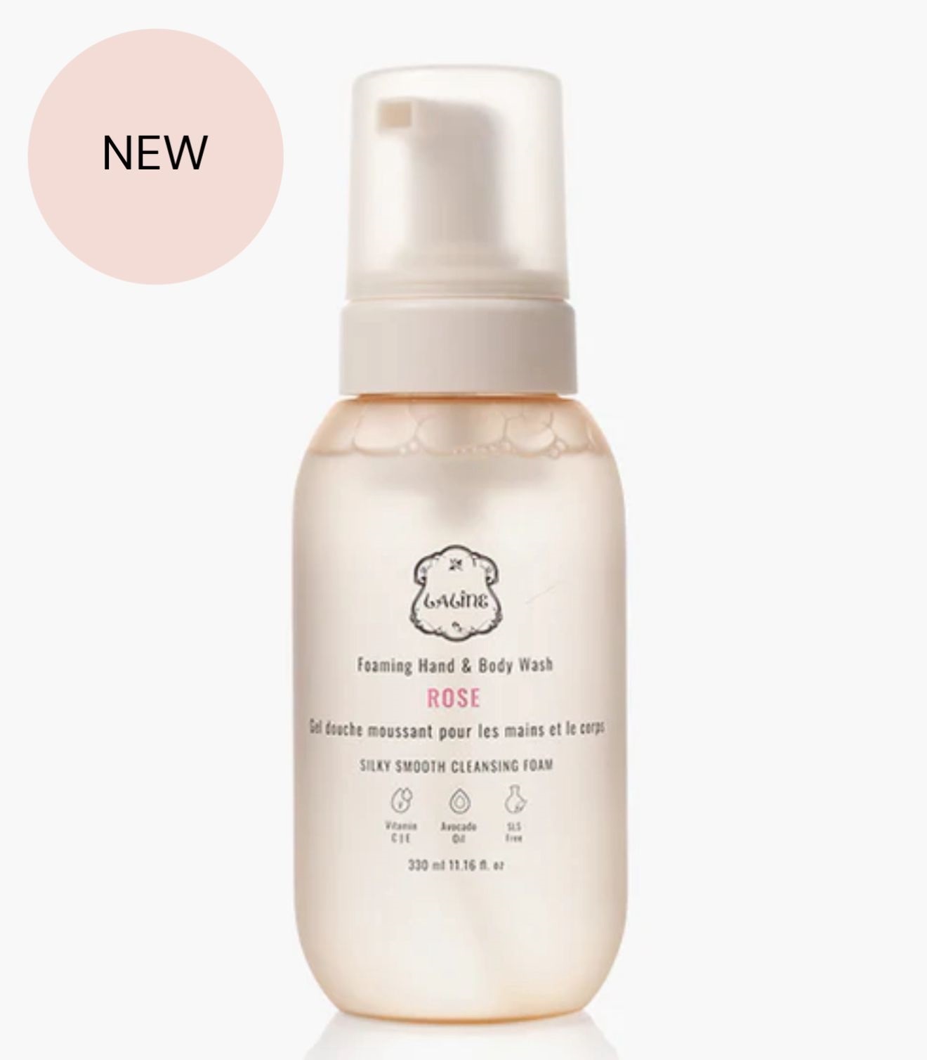 Laline Rose Foaming Hand & Body Wash 330m R6