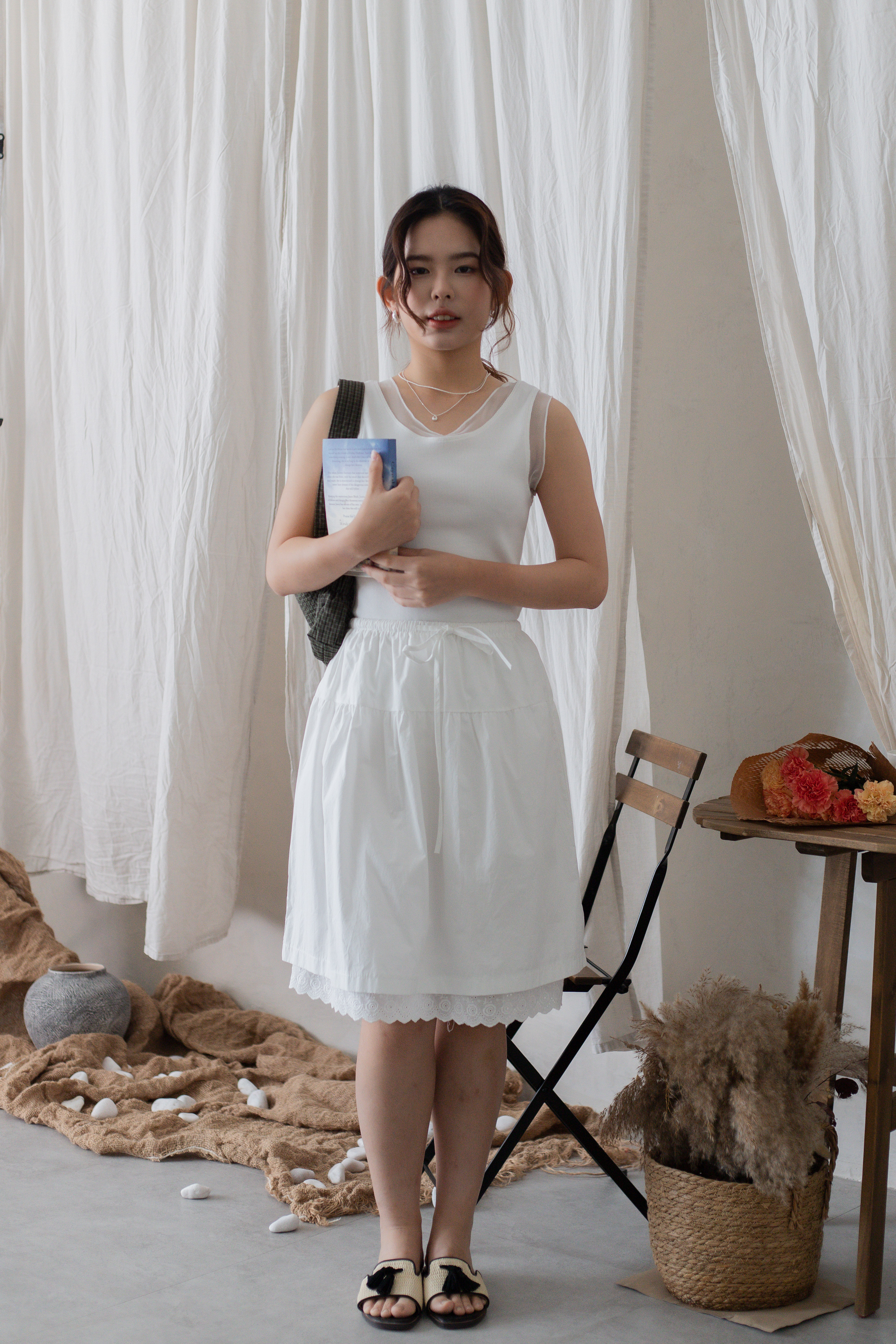 Carla Lace Drawstring Skirt - 2703SK