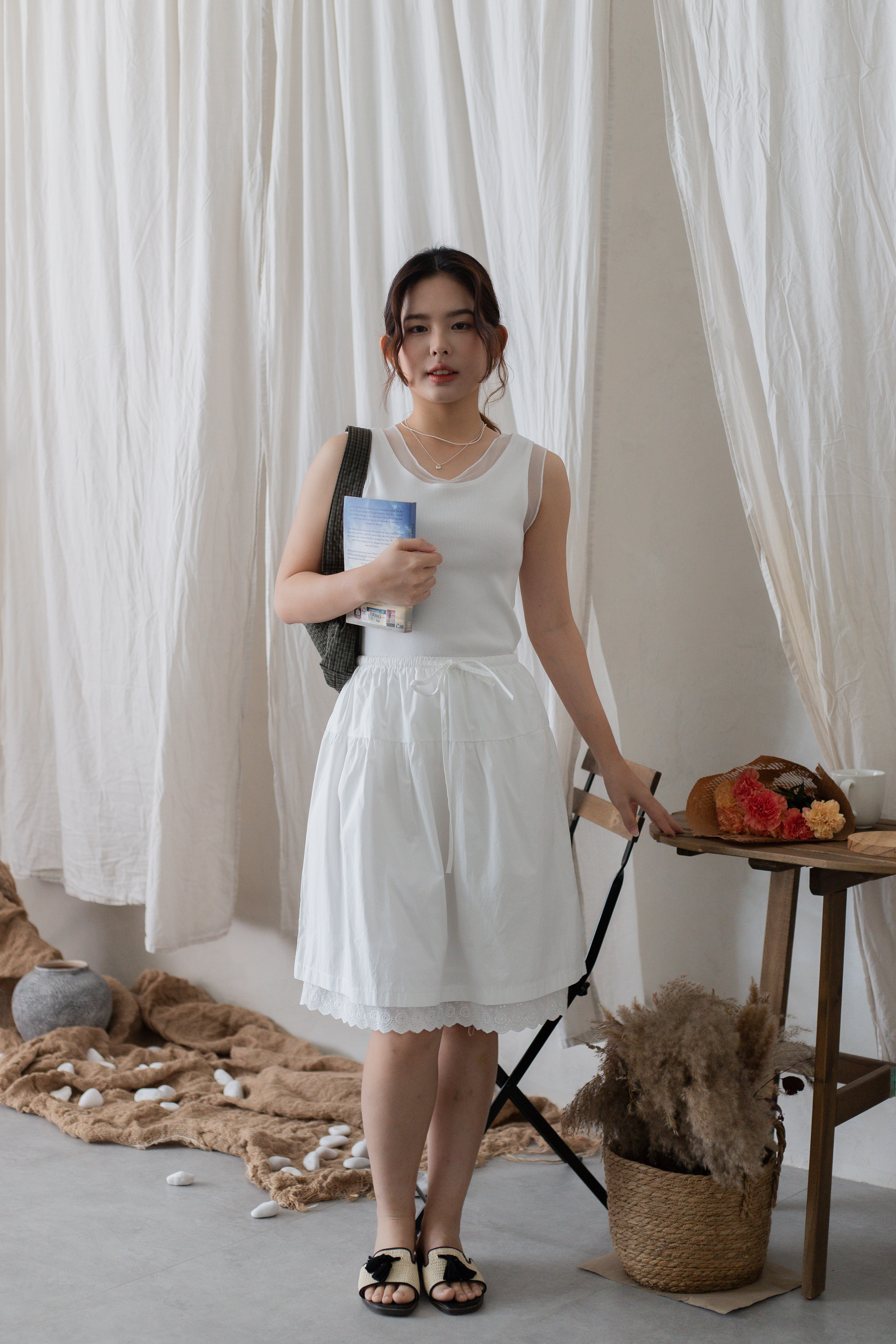 Carla Lace Drawstring Skirt - 2703SK