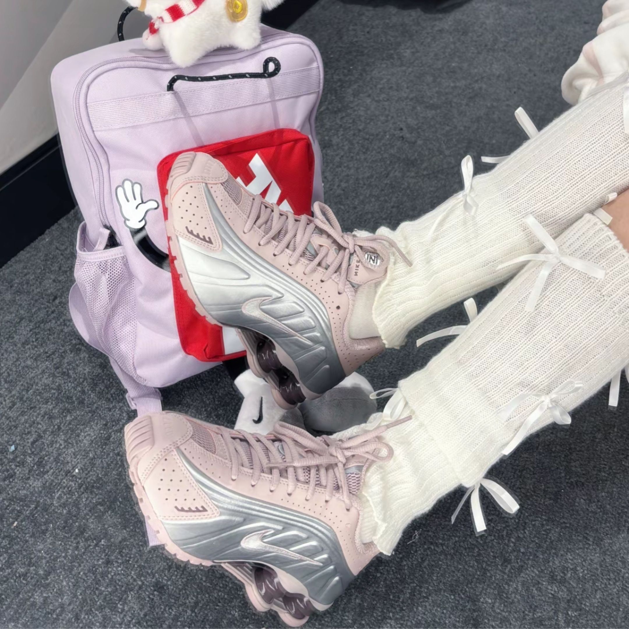 NICEDAY 代購 Nike Shox R4 Barely Rose 粉 增高 反彈 AR3565-600