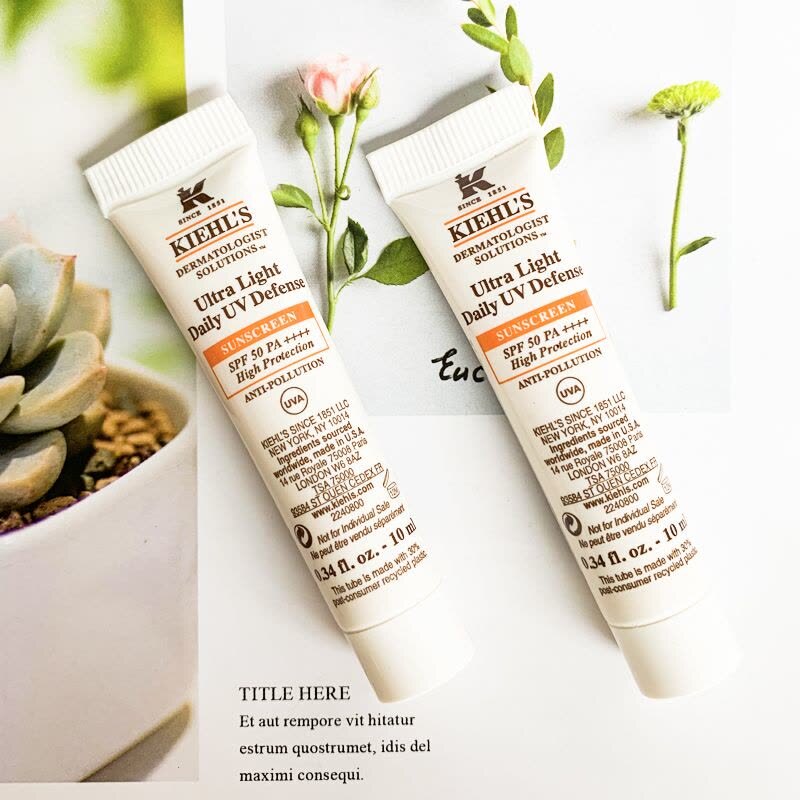 WSBB11303  Kiehl's 醫學高效抗污染清爽防曬乳 10ml  （5月底 ）