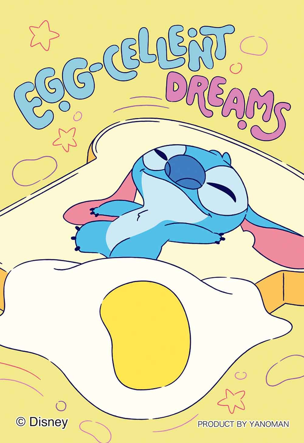 拼圖 Copan 食物衝刺/Stitch（煎蛋)(迷你尺寸) (卡片款)