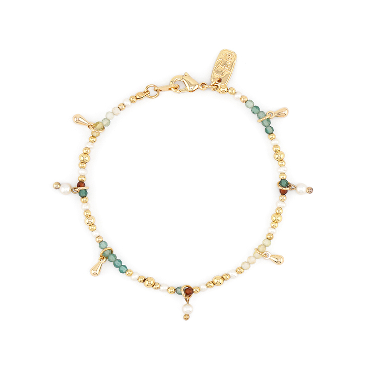 守護花 • 金牛座 • 海芋 – 綠水晶 – 手鍊