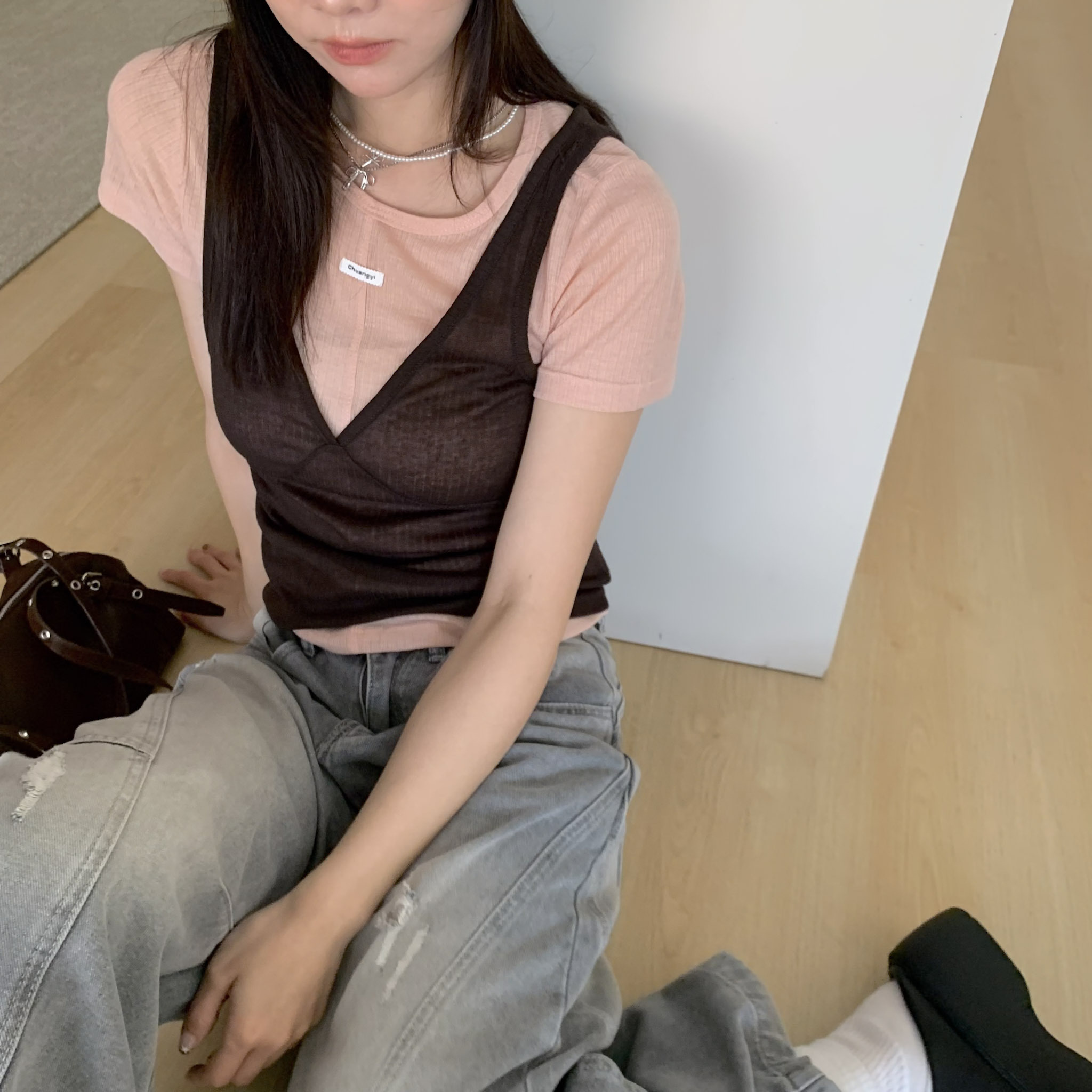 ISA_視覺系浪漫 若隱若現層次感(1+1)套裝_64023