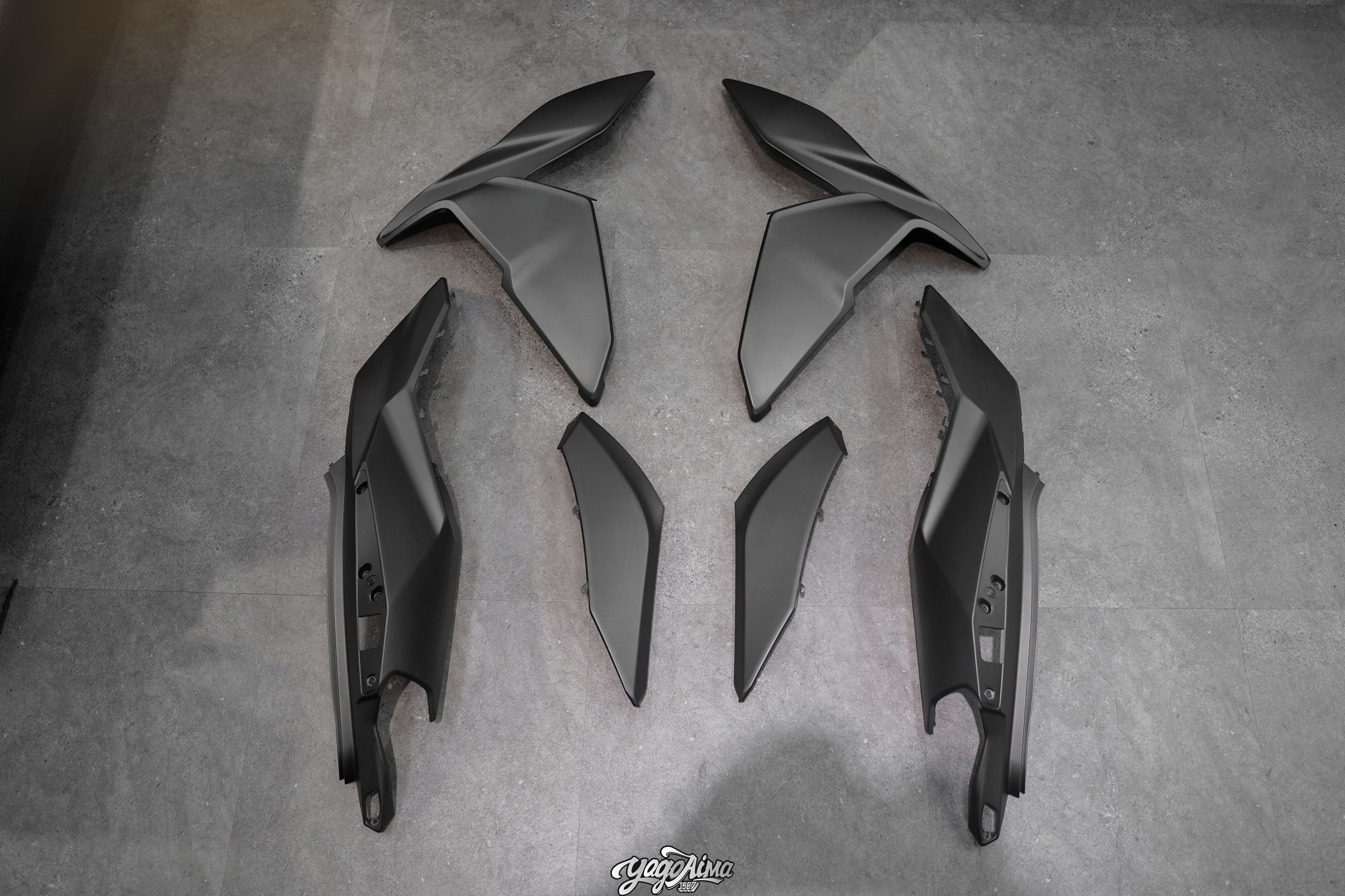 DRG 1.0 消光鐵灰烤漆六件套車殼