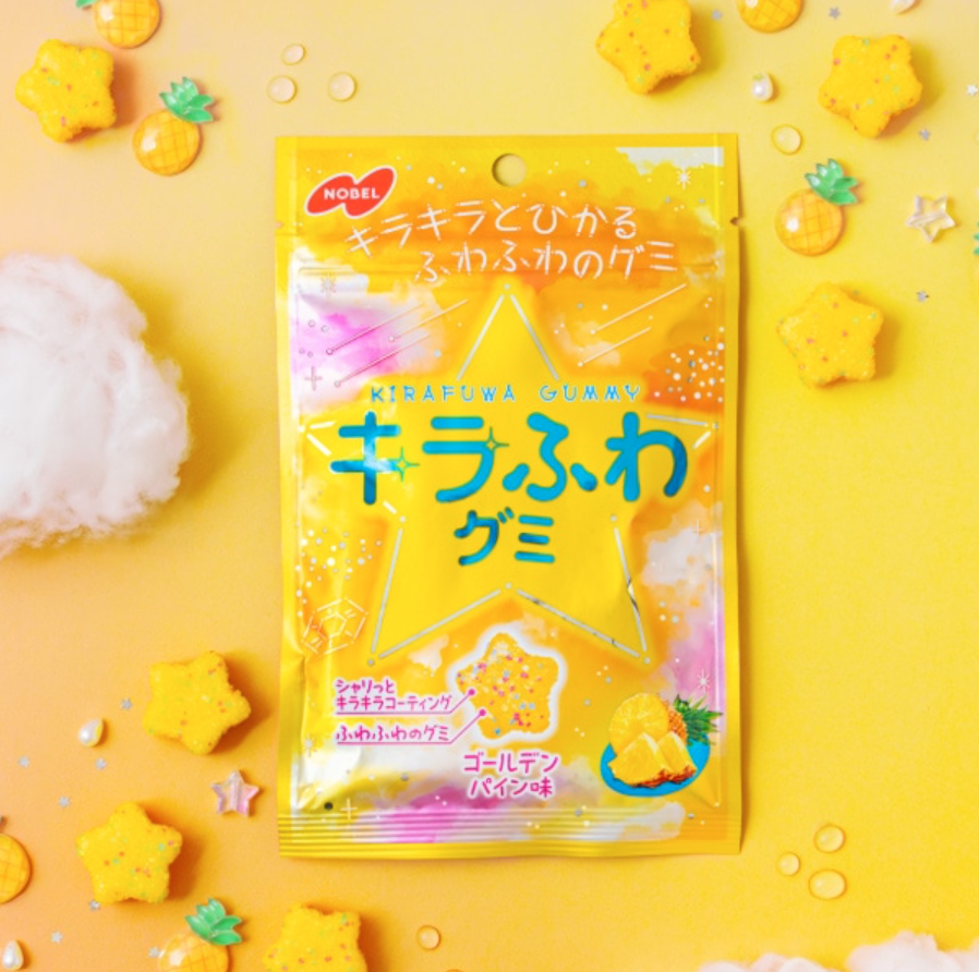 (預購商品) 諾貝爾 Kira Fuwa 金鳳梨口味軟糖 50g