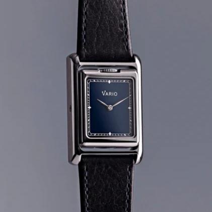 VERSA Reversible Dual Time Gunmetal-Blue