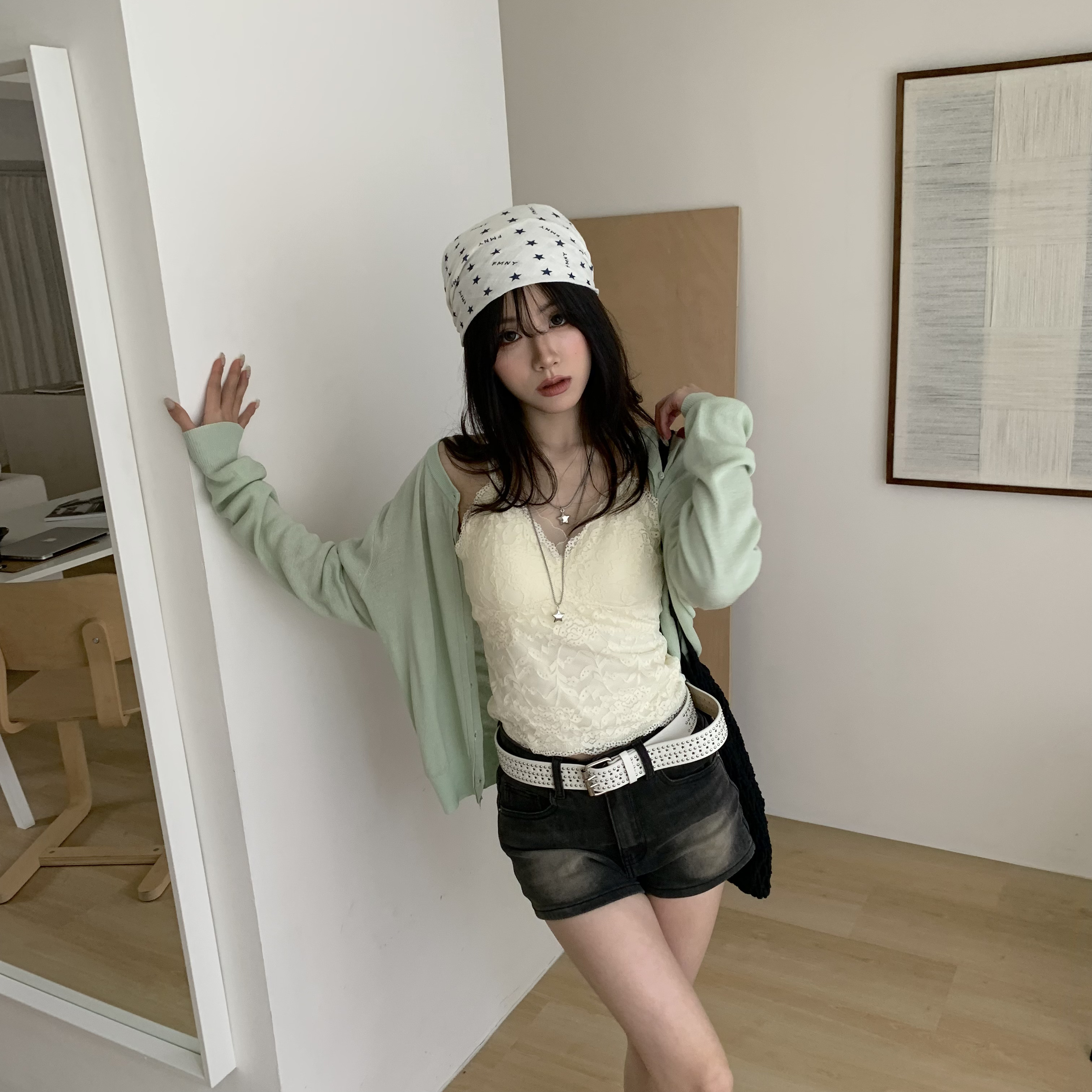 ISA_春天的顏色 basic needs針織排扣外套_64030