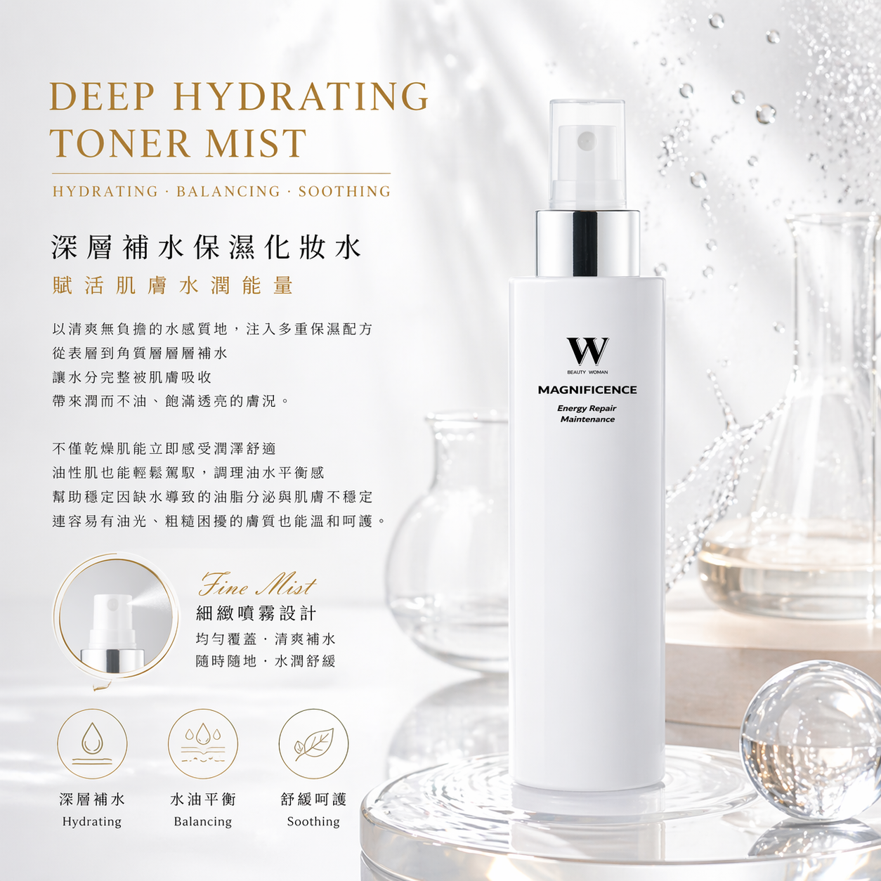 深層補水保濕化妝水 (深度補水/好保濕 )