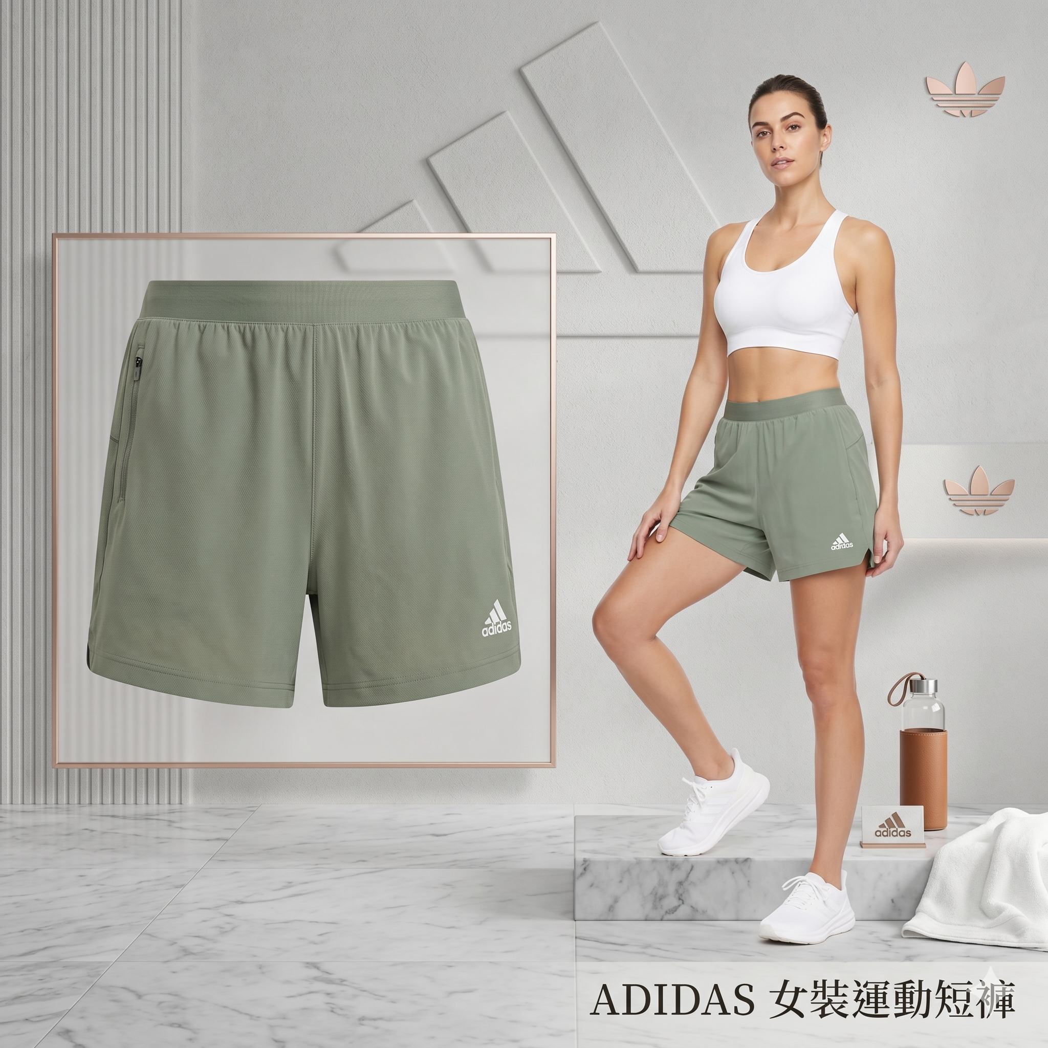 【預購】ADIDAS H042308 女裝運動短褲