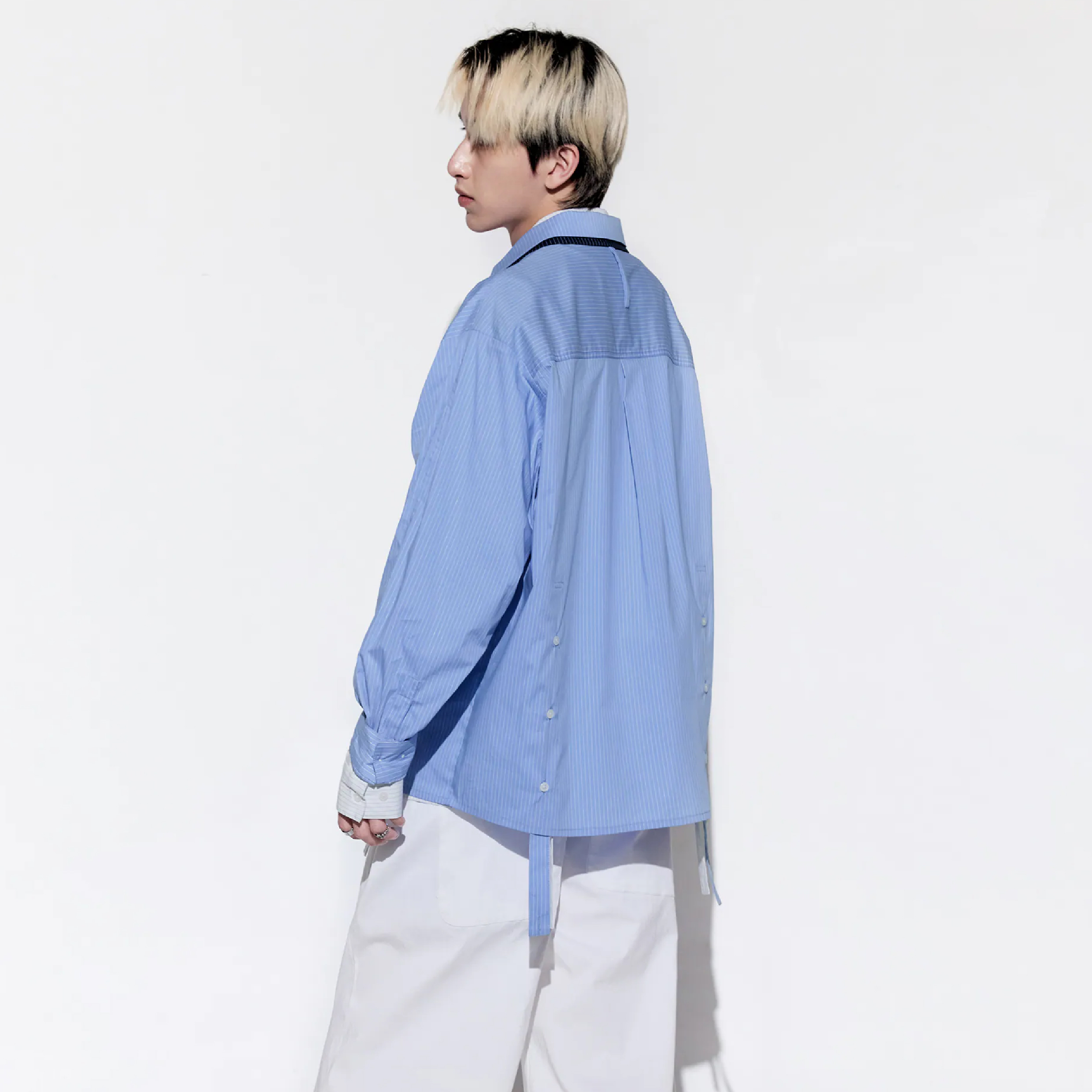 MELSIGN Dual Role Stripe Shirt