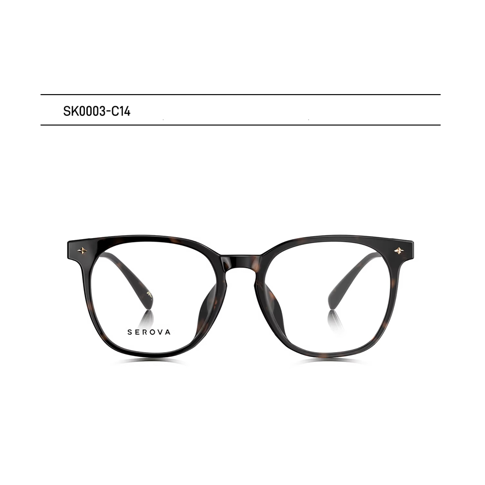【SEROVA】SK0003 C14 方框光學眼鏡♦(琥珀) #梓渝聯名禮盒款