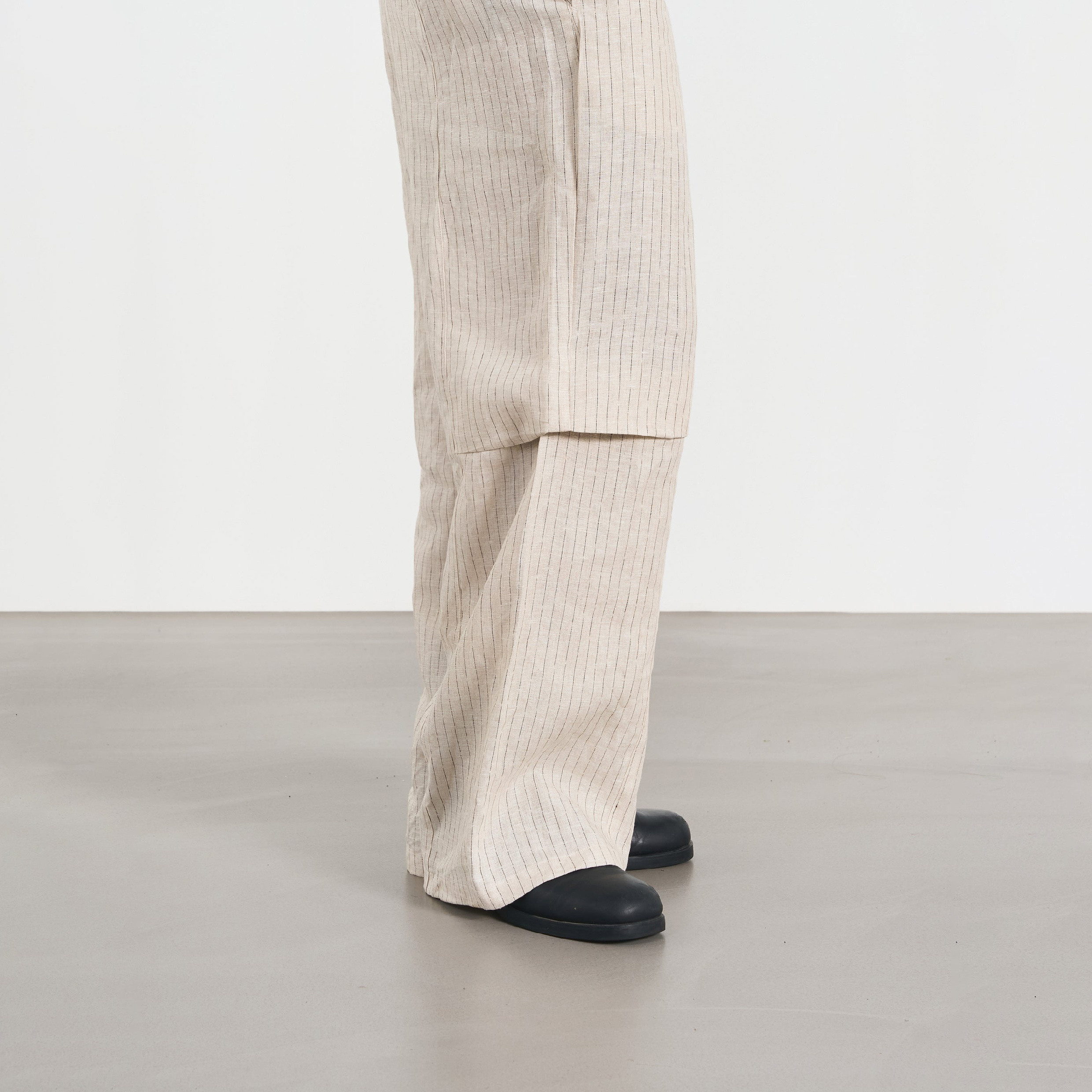 CHOIR Knee Dart Pants 直條紋 膝摺寬褲 [KDP01]