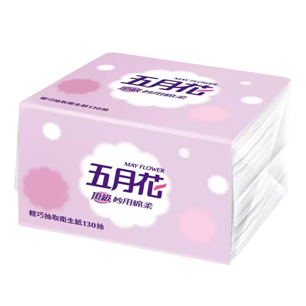 五月花抽取式衛生紙130抽X108包｜輕巧包 面紙 抽取衛生紙 家用紙巾 隨身紙巾【輕鬆購五金百貨】