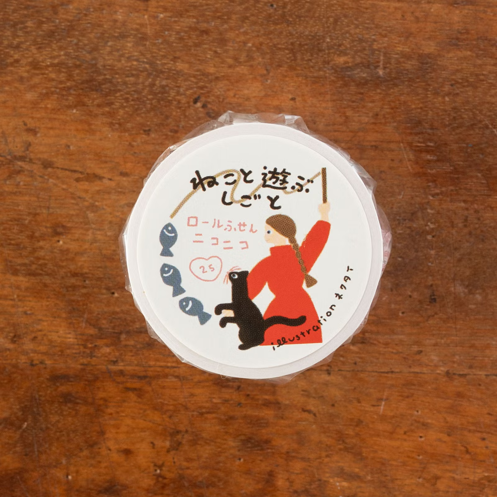 小方形 捲式便利貼 | ネクタイ「逗貓時間」 / 手紙社 / JAPAN