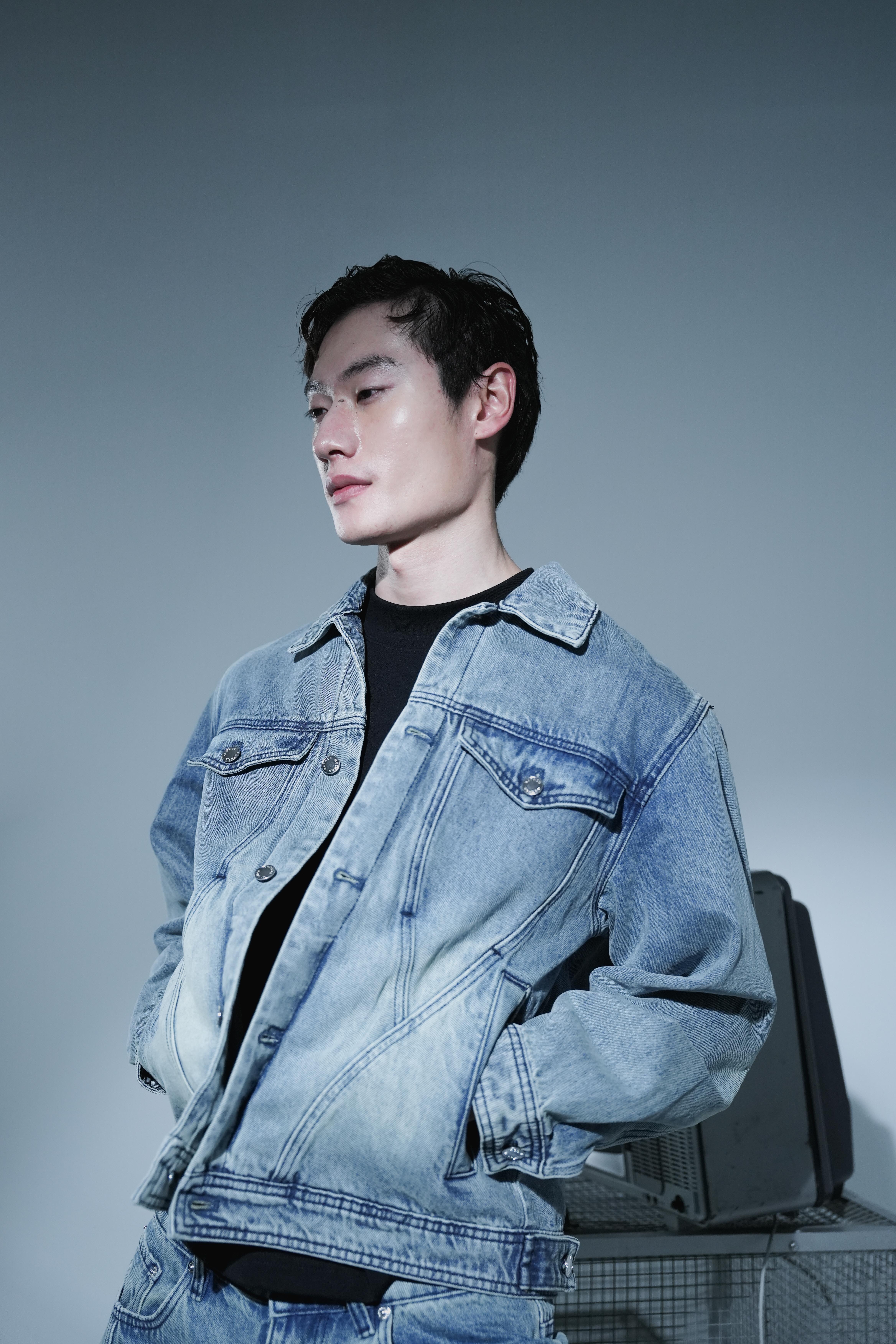 NETHOS N03 Arc Protocol Denim Jacket 水洗 牛仔 外套